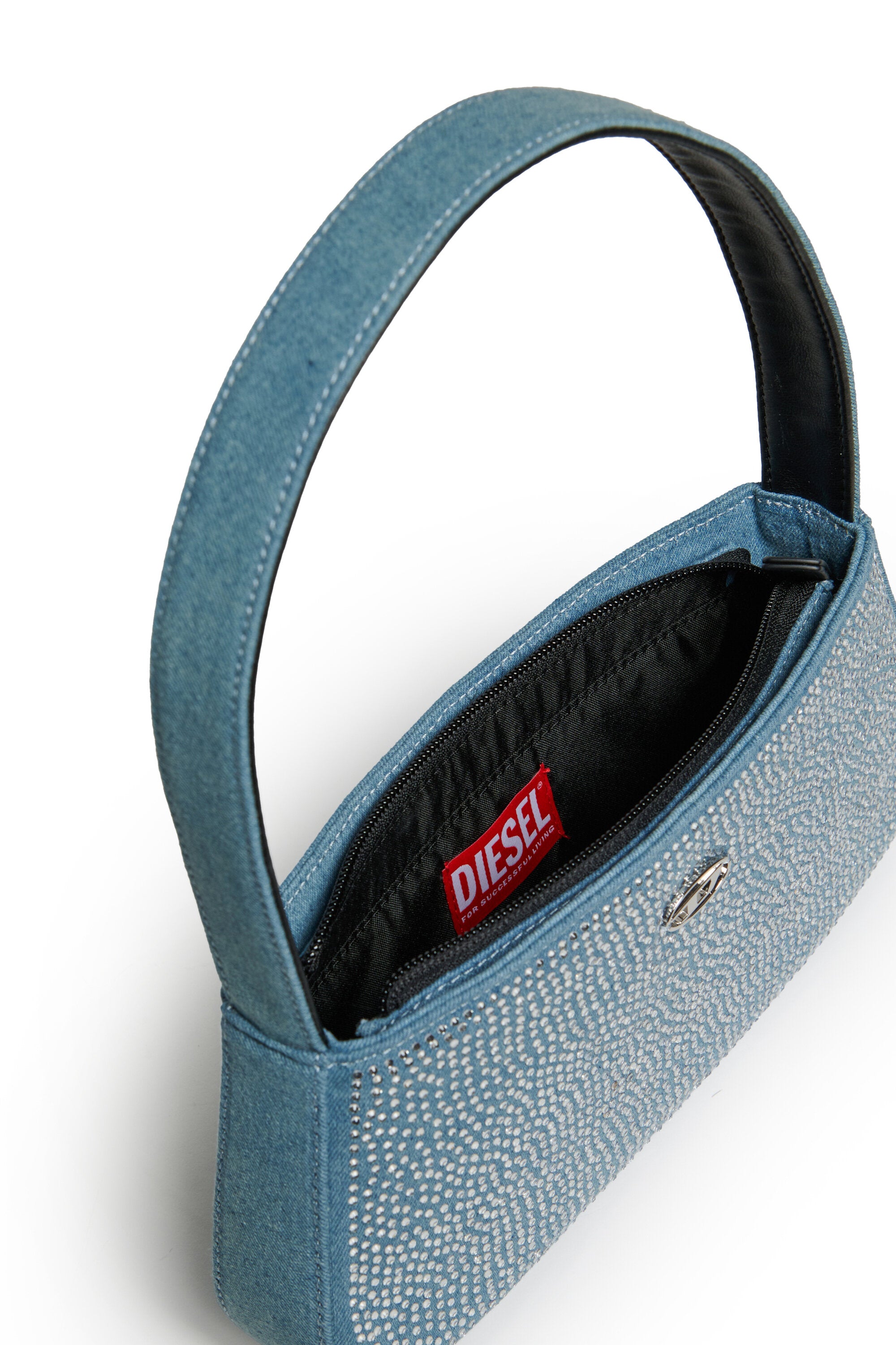 Bolso WJULIE en denim con strass
