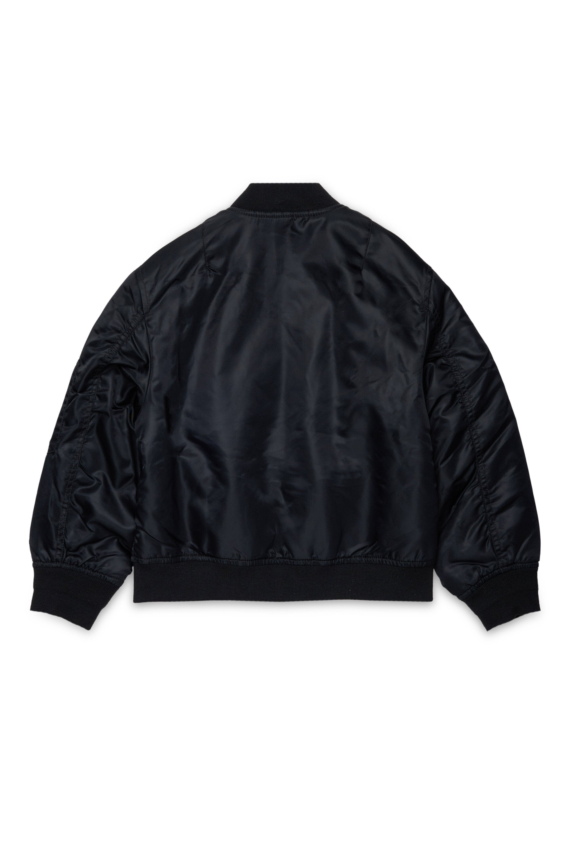 Bomberjacke mit Logo und Reißverschlusstaschen