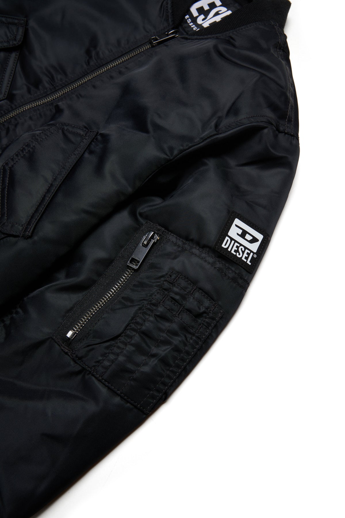 Blouson bomber avec logo et poches zippées