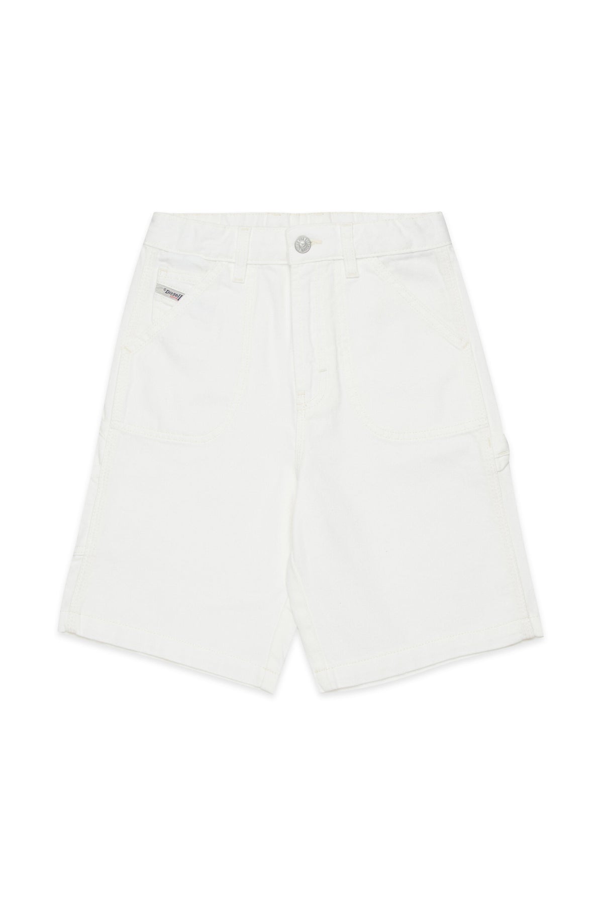 Shorts vaqueros blancos con logo - D-Bart