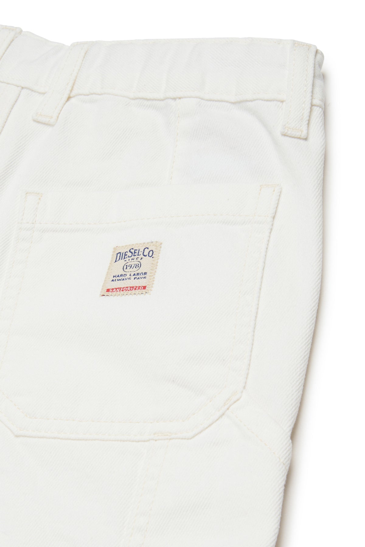 Shorts vaqueros blancos con logo - D-Bart