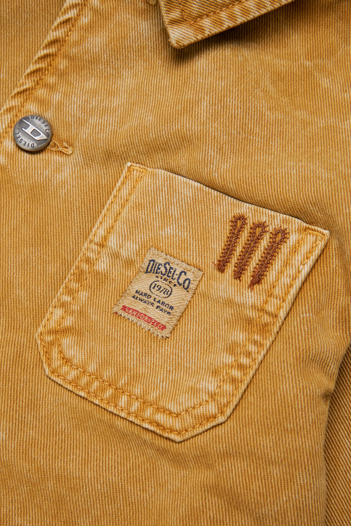 Denimjacke mit aufgedrucktem Logo