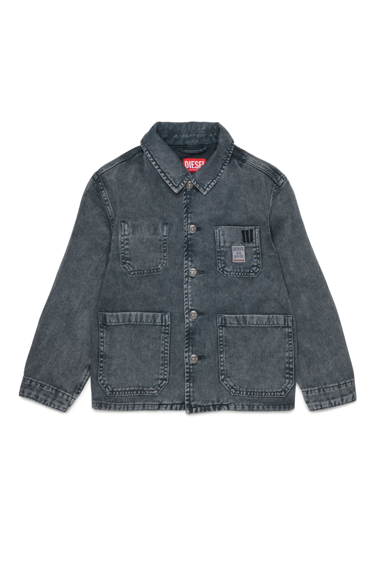 Veste en denim avec logo imprimé