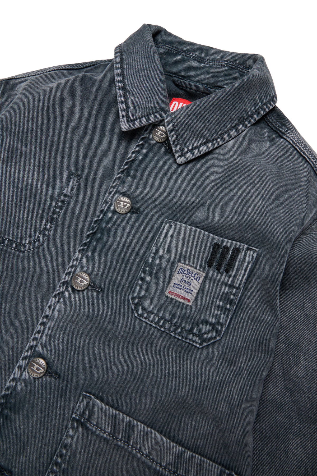 Veste en denim avec logo imprimé