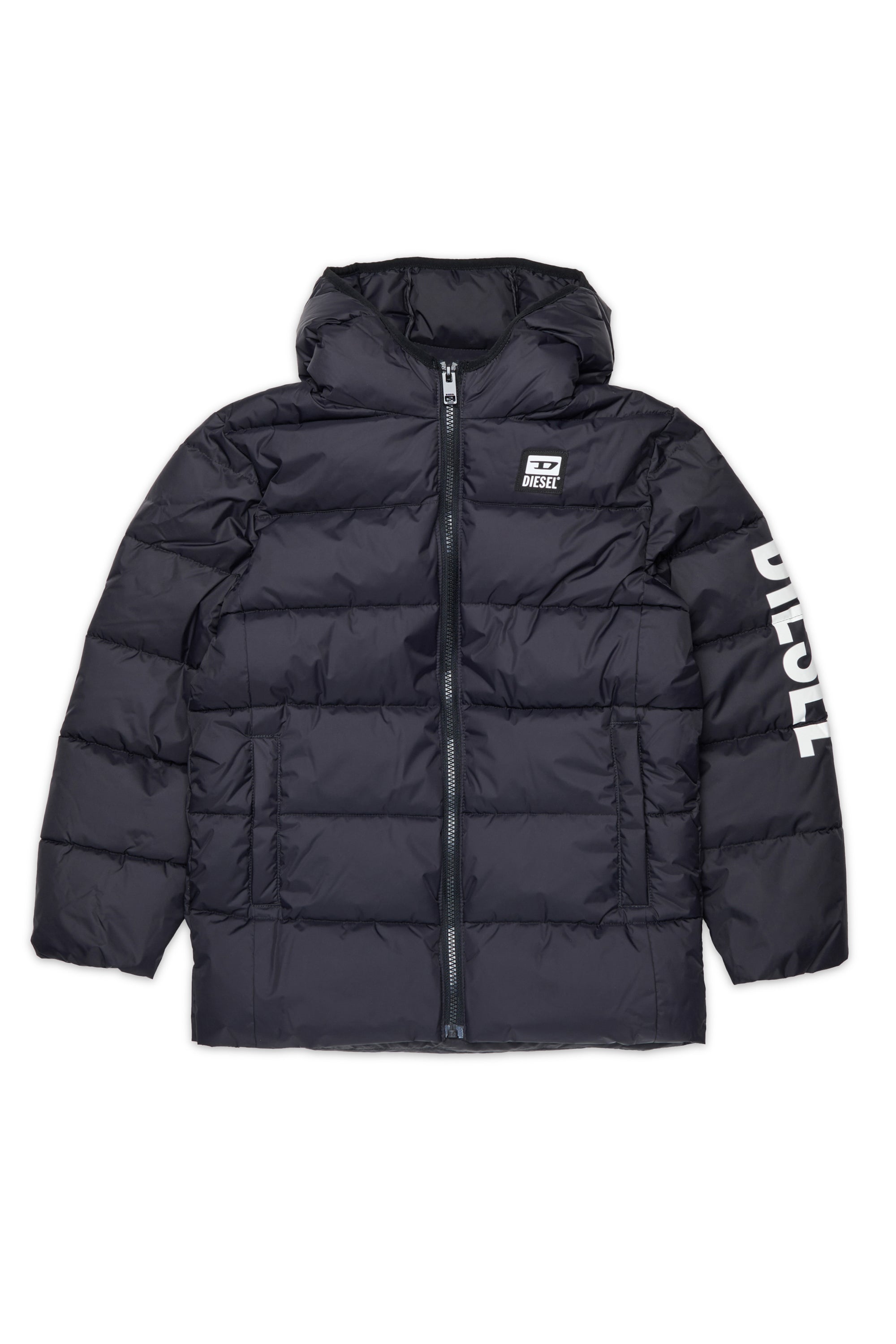 Padded jacket with logo