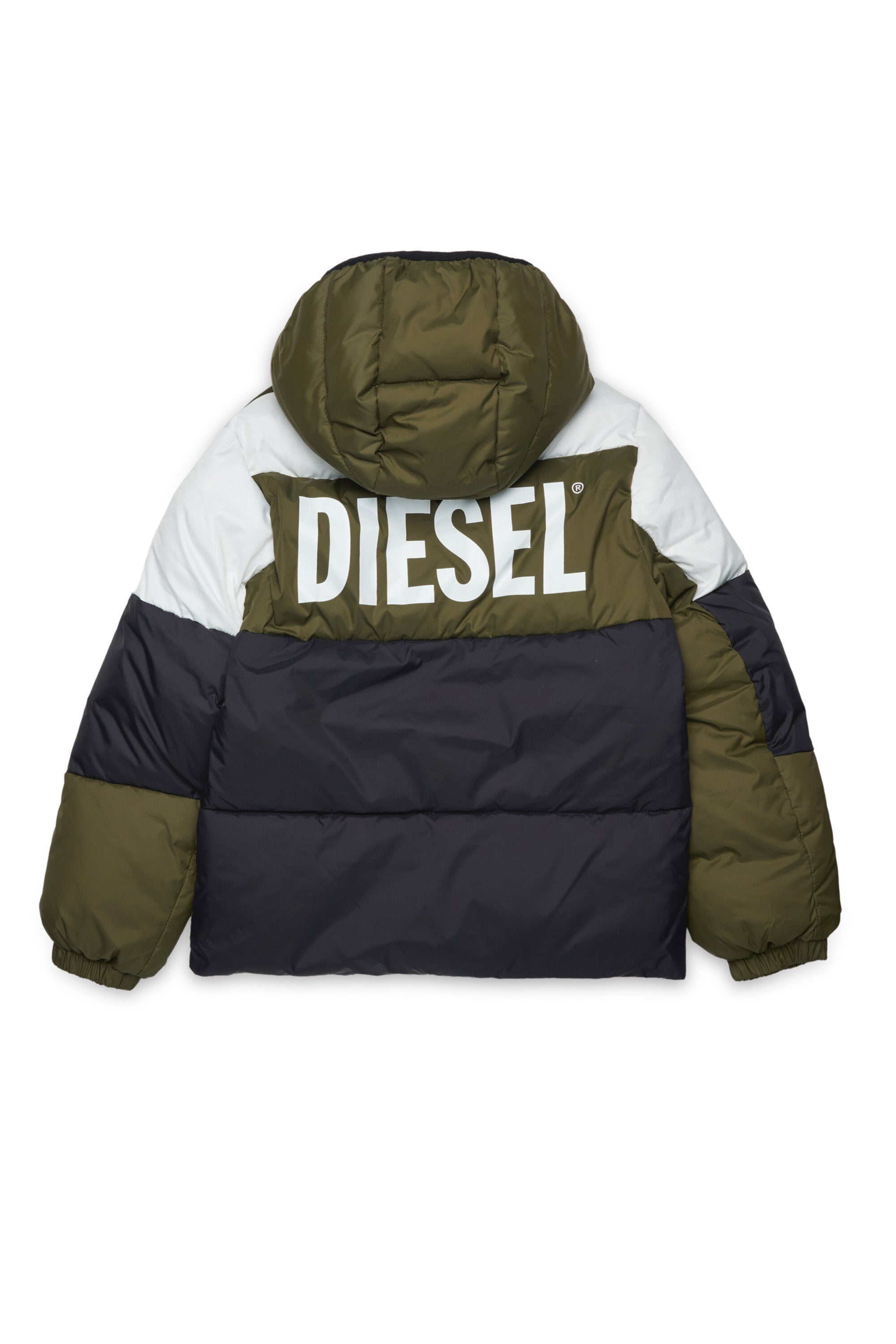 Giacca imbottita colorblock con logo