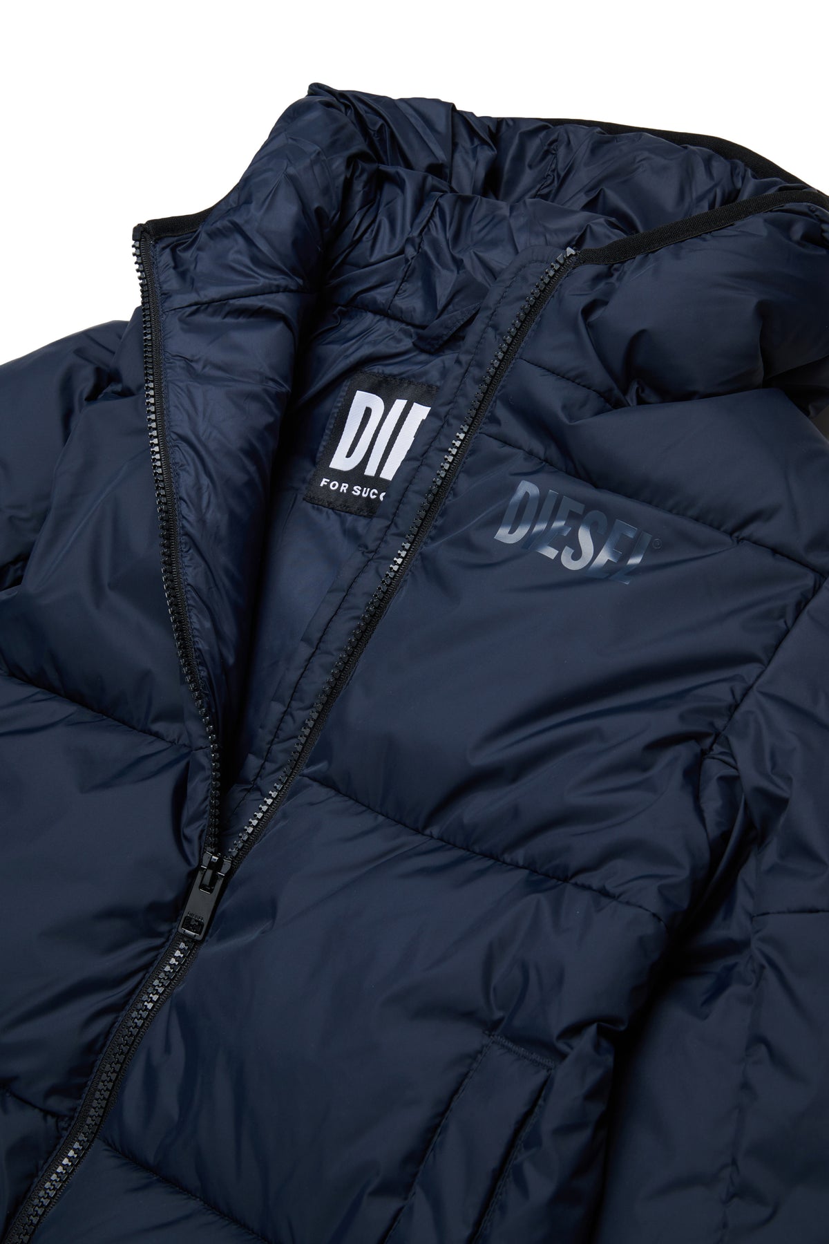 Padded jacket with logo