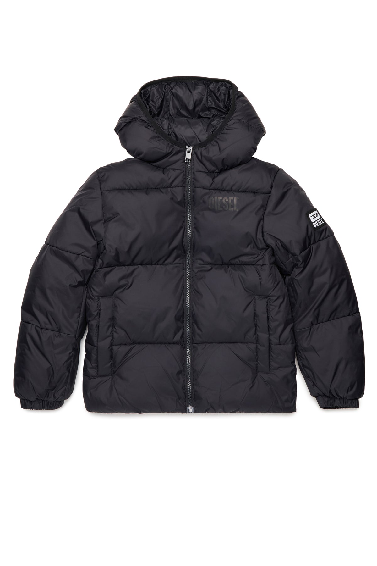 Padded jacket with logo