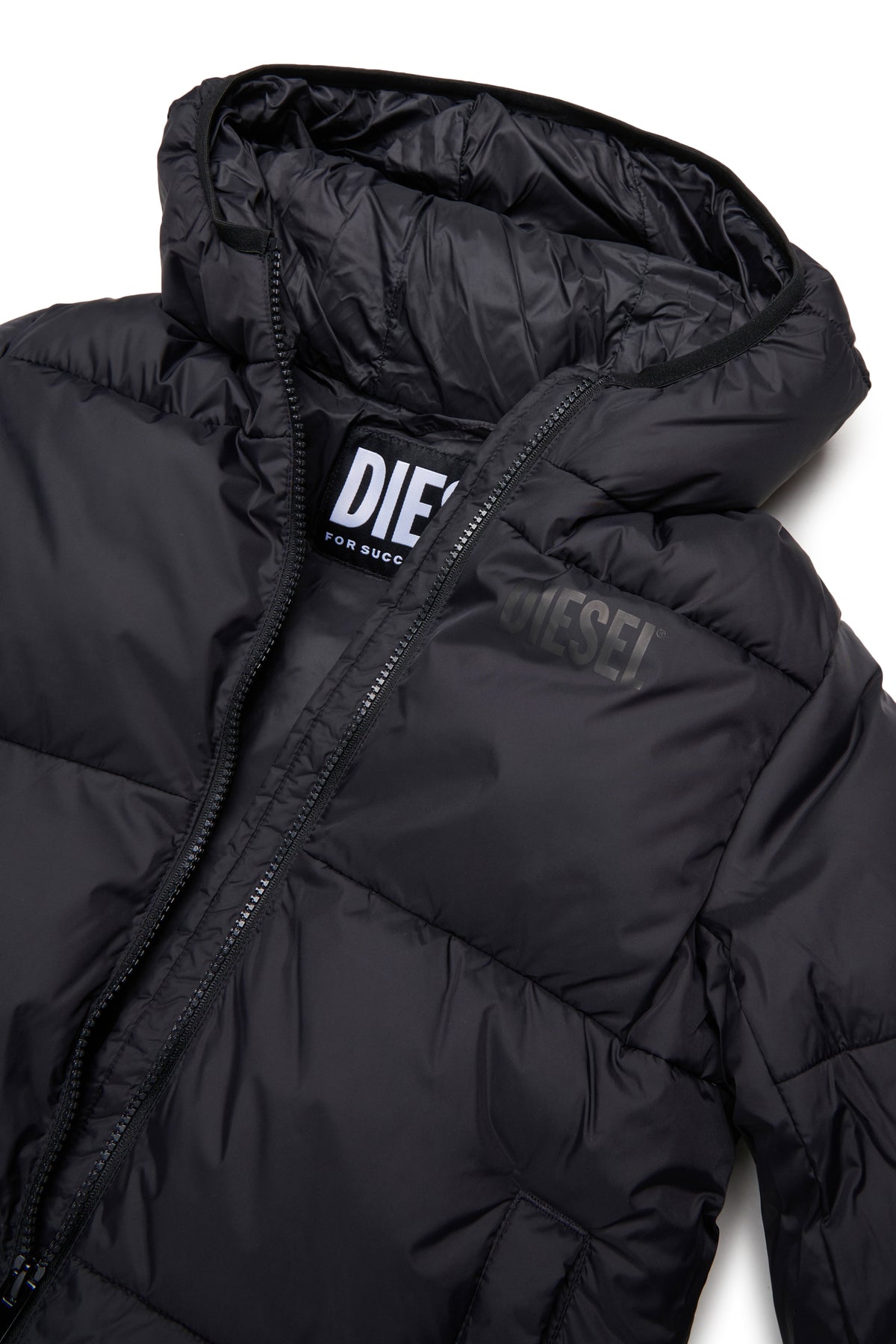 Padded jacket with logo