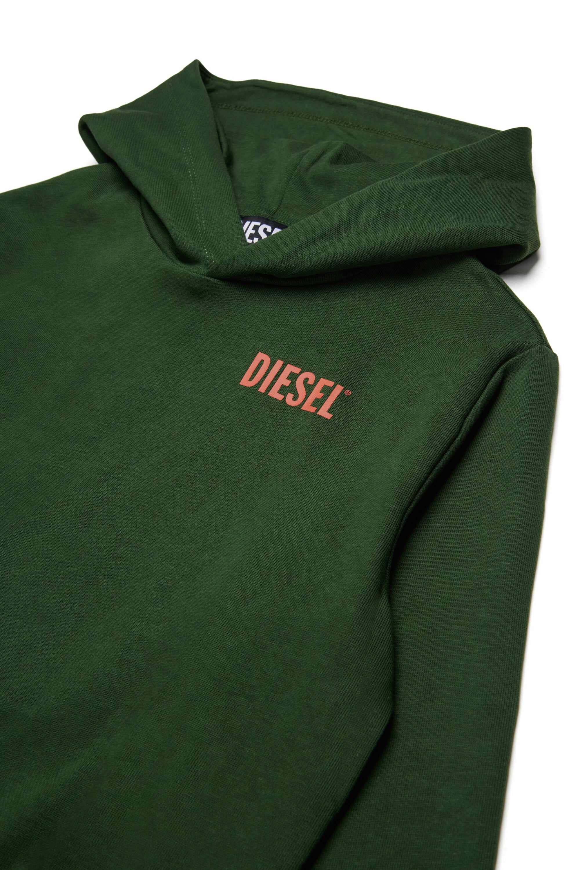 Felpa con cappuccio e logo Diesel
