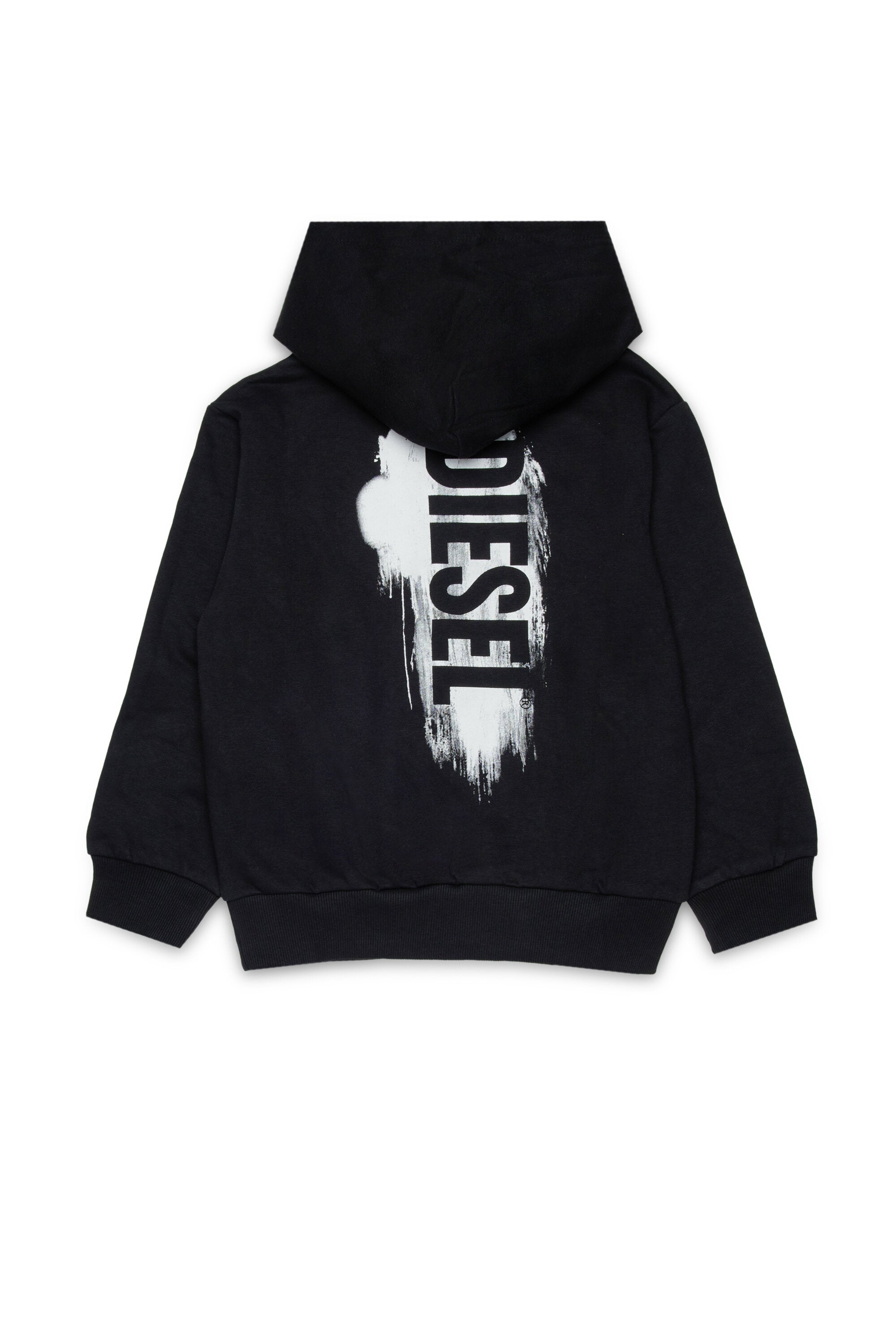 Felpa con cappuccio e logo Diesel