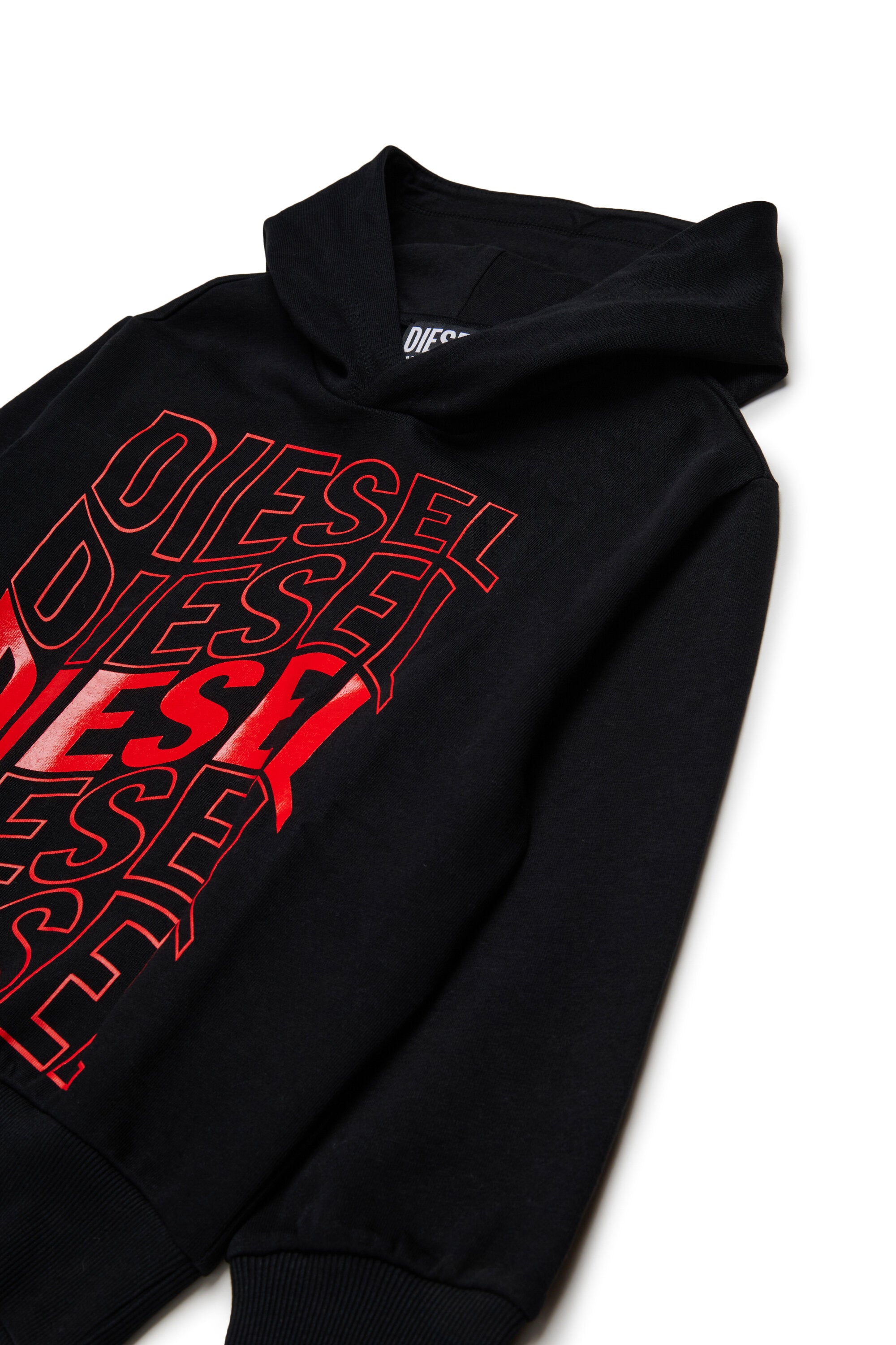 Sweatshirt mit überlappendem Diesel-Logo