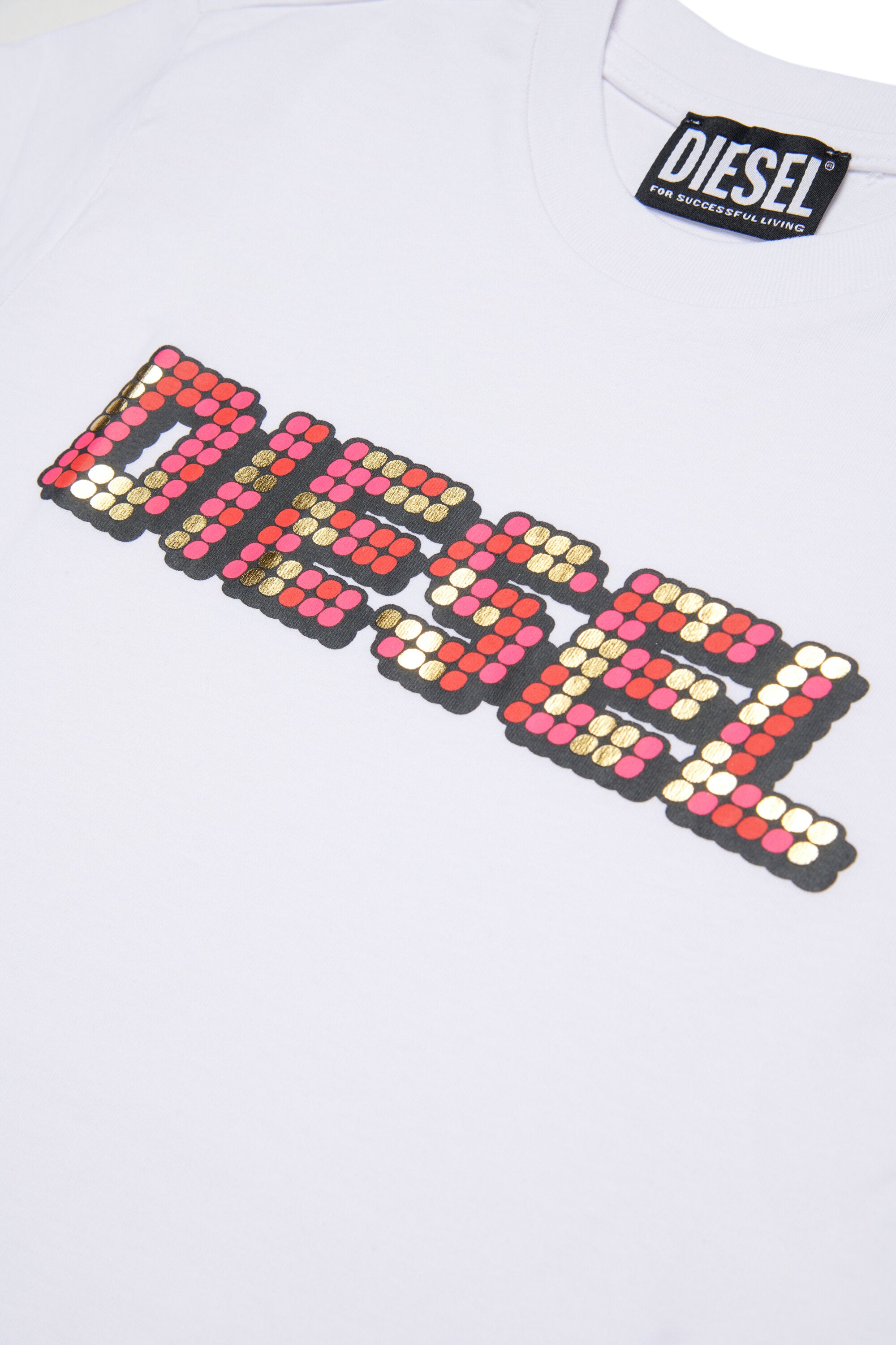 T-Shirt mit mehrfarbigem Logo
