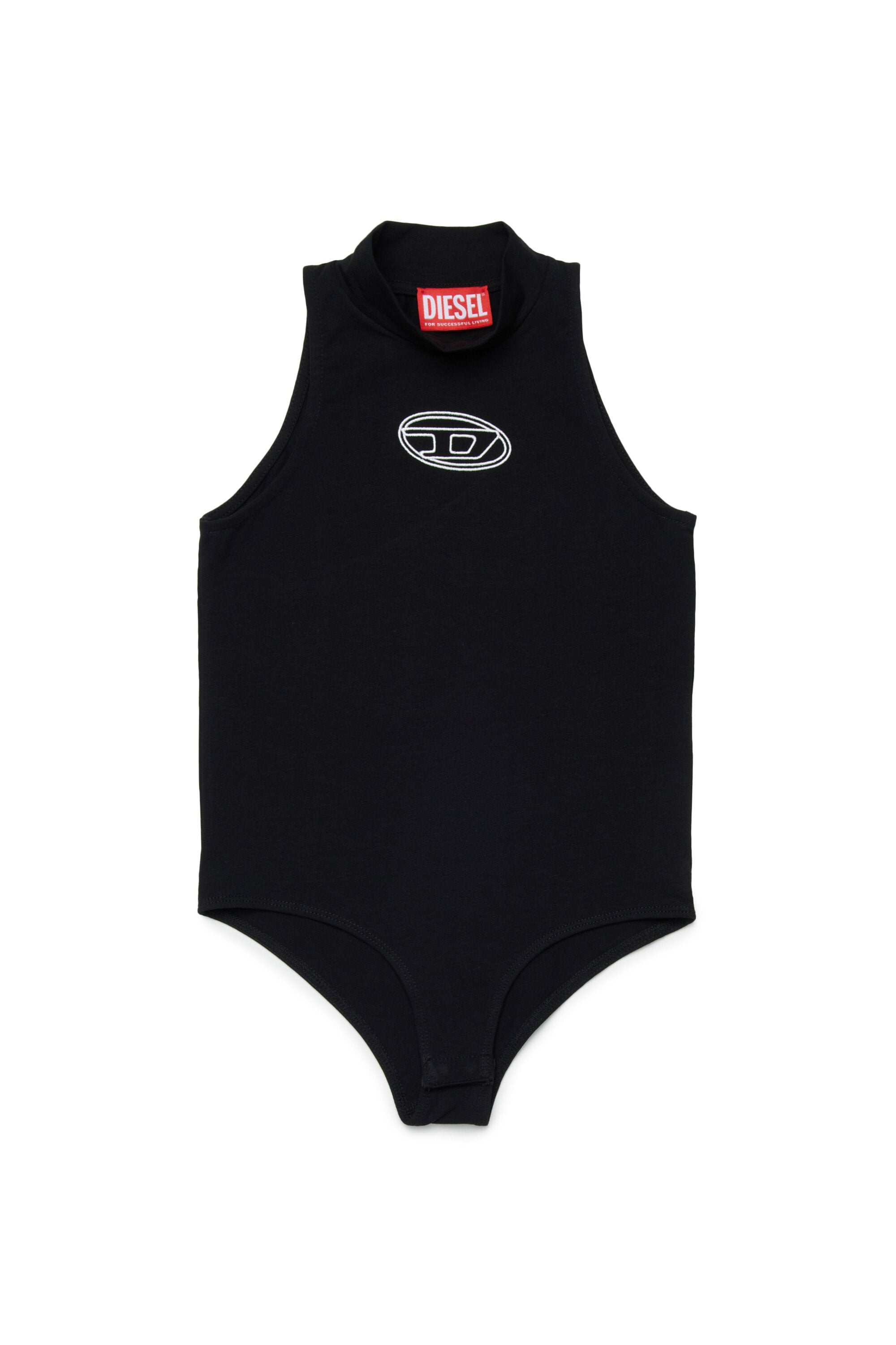Ärmelloser Body mit Logo