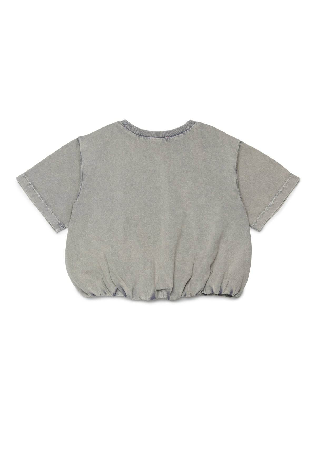 Camiseta corta con logotipo bordado