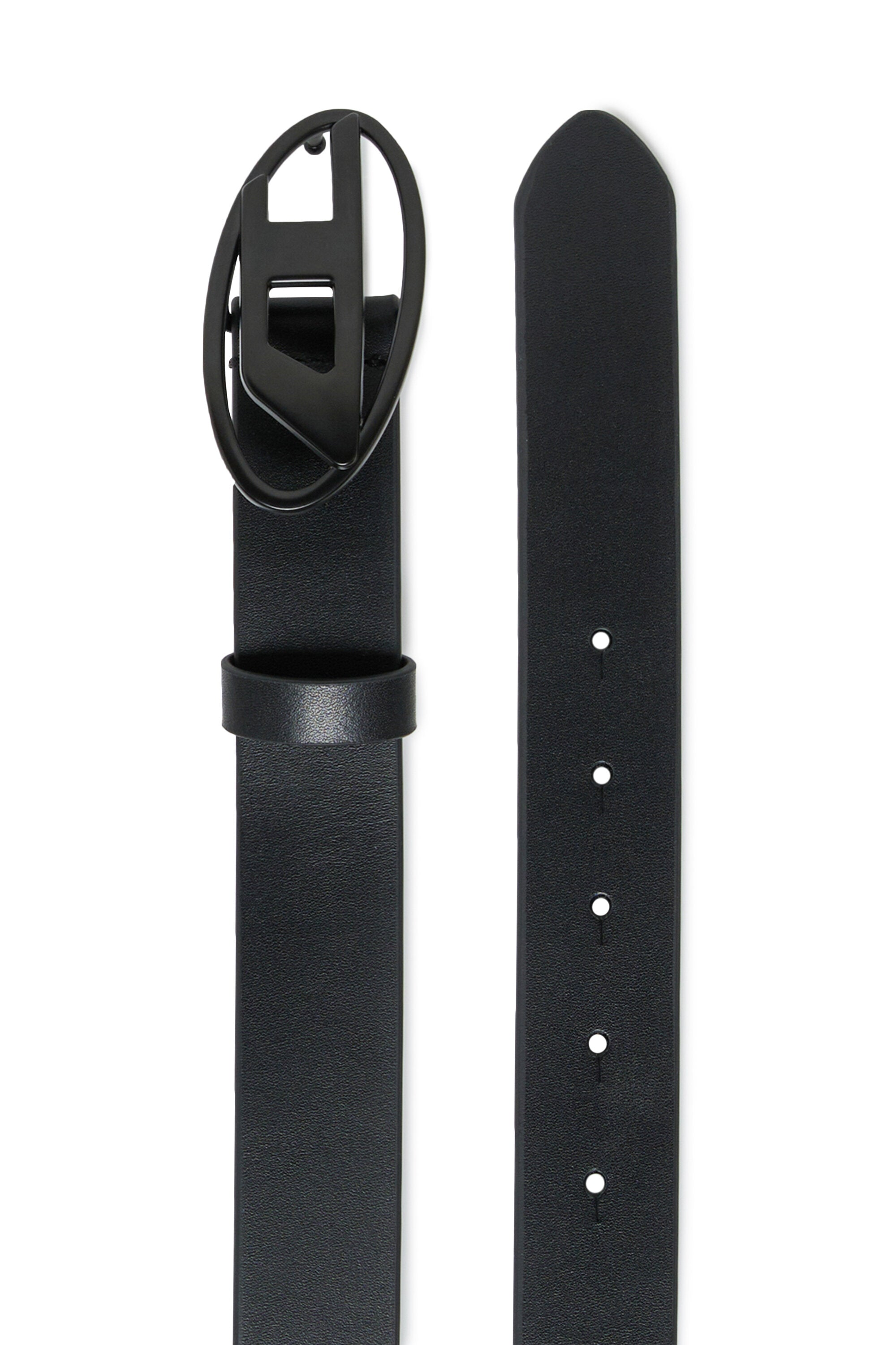 Cintura con fibbia con logo Oval D