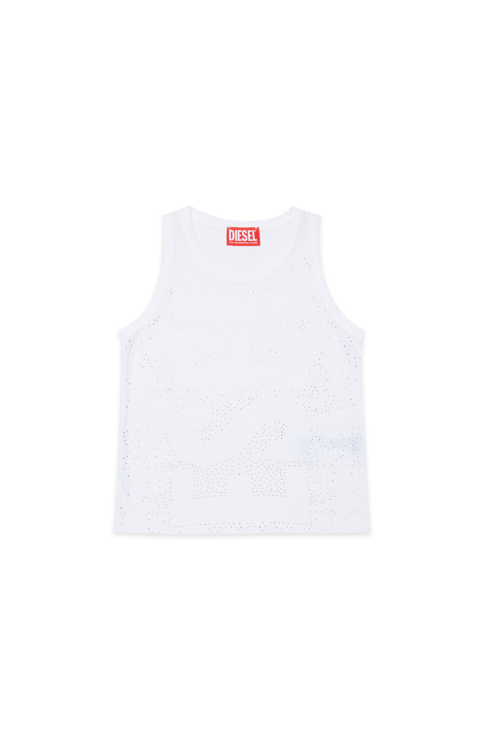 T-shirt senza maniche con logo