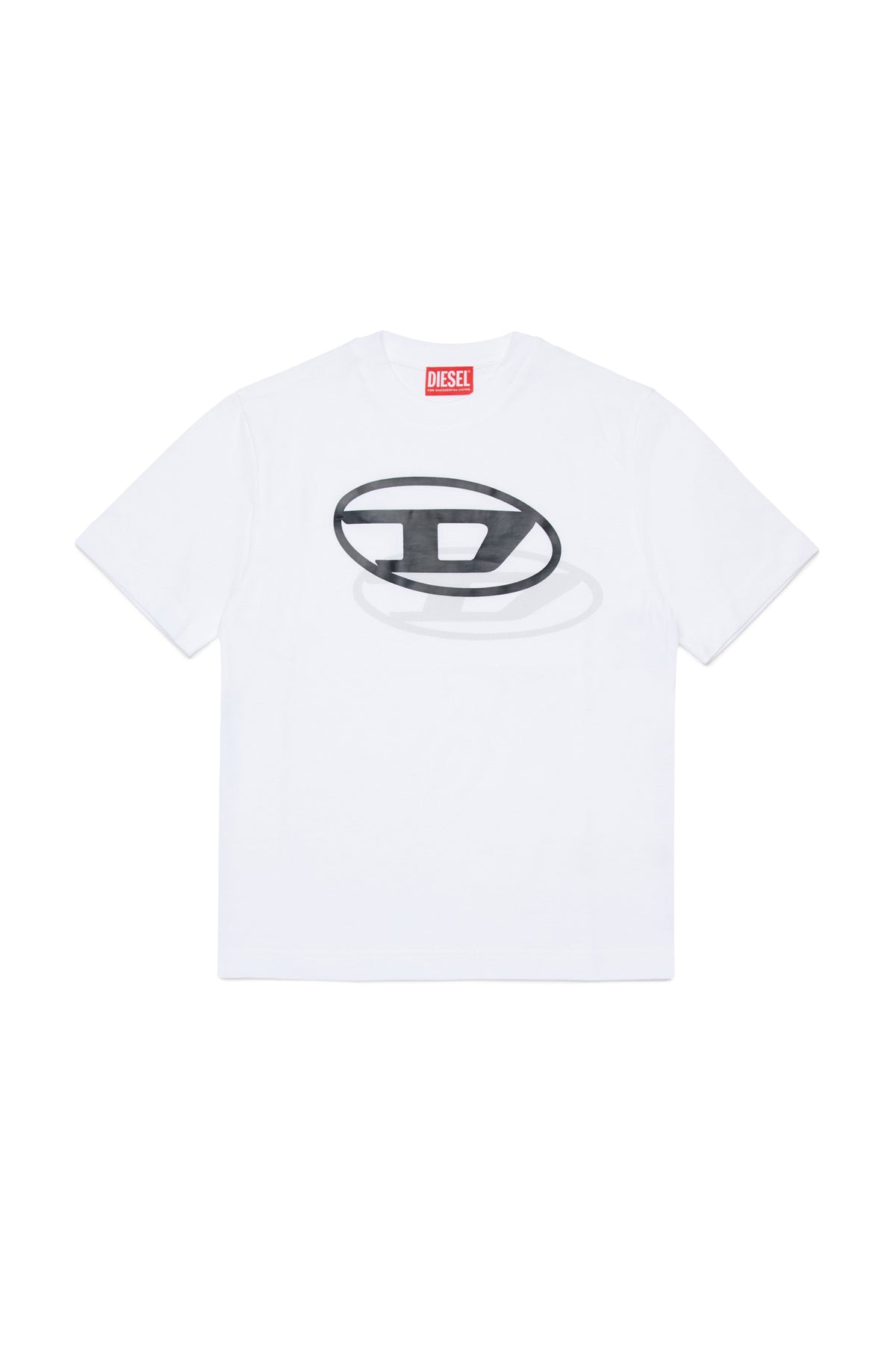 T-Shirt mit aufgedrucktem Oval D Logo