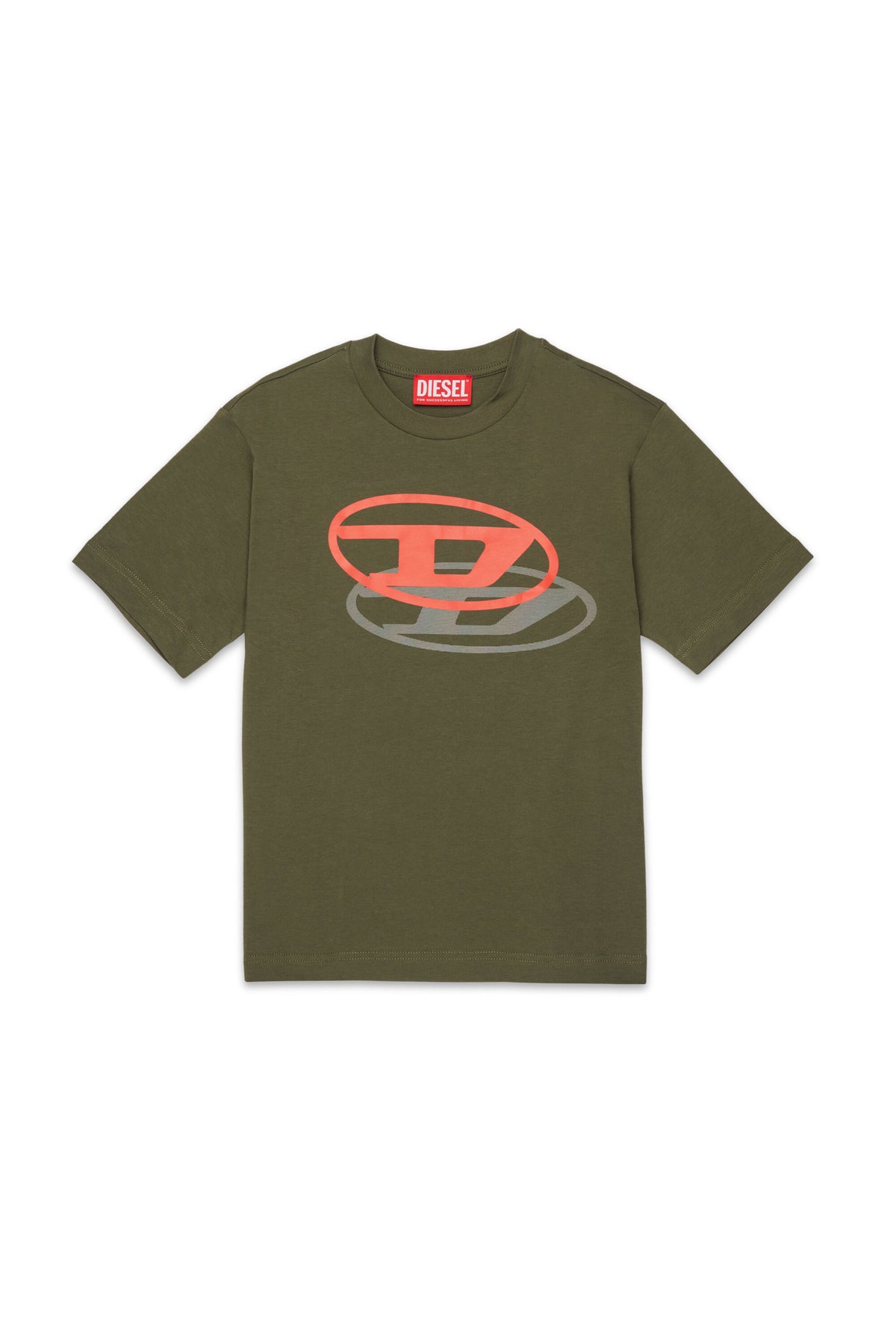 T-Shirt mit aufgedrucktem Oval D Logo
