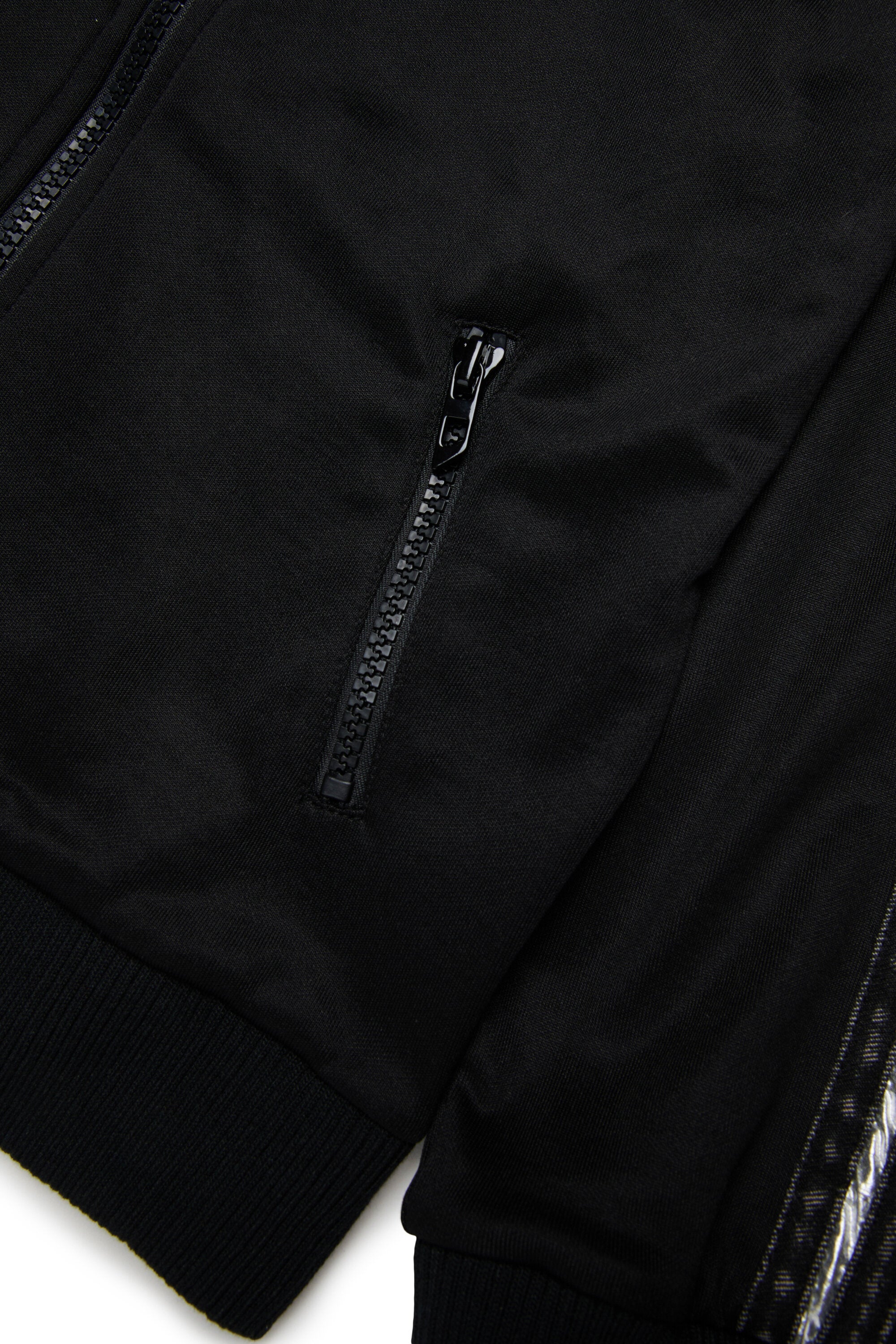 Sweatshirt mit durchgehendem Reißverschluss und Logo