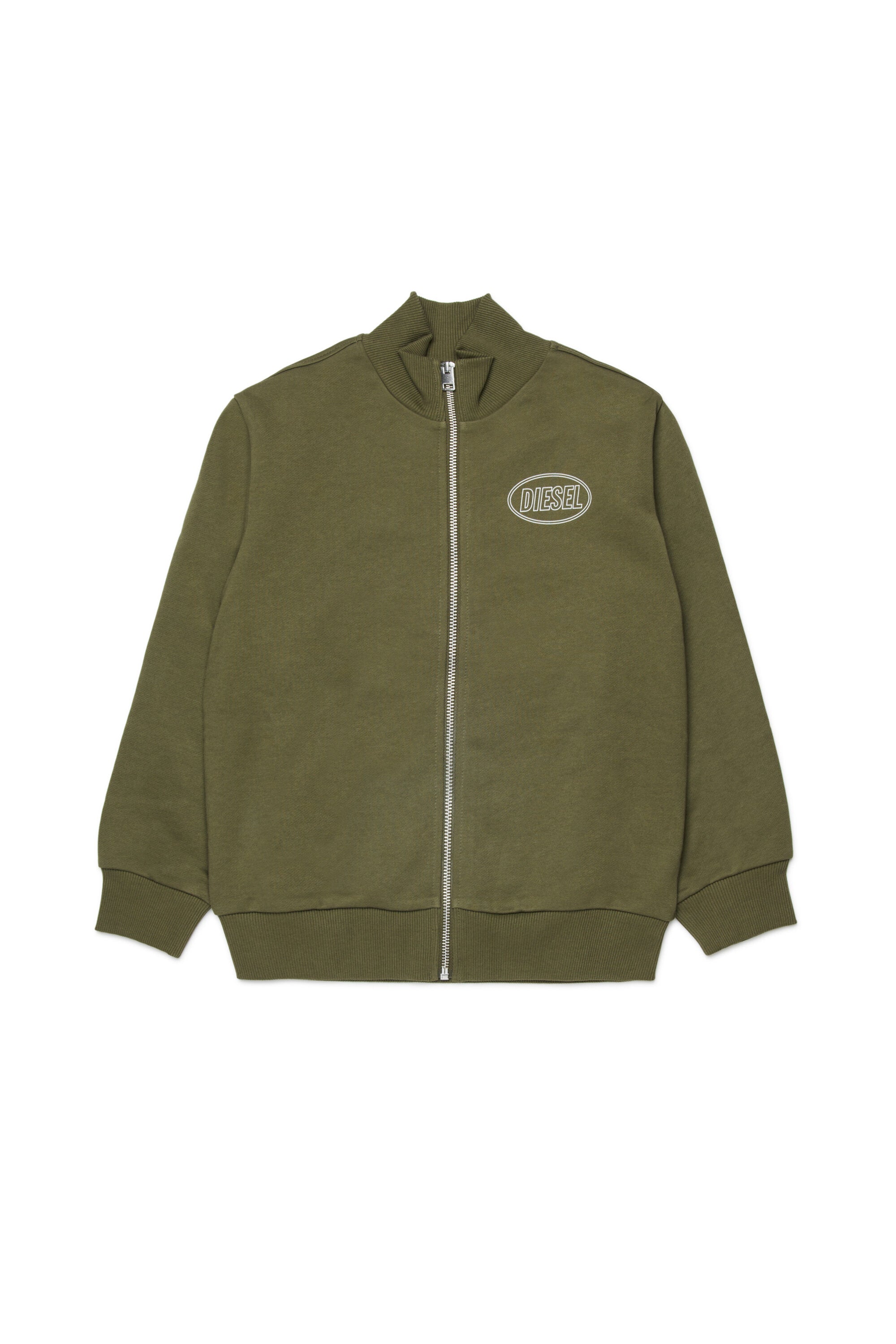 Felpa full zip con logo