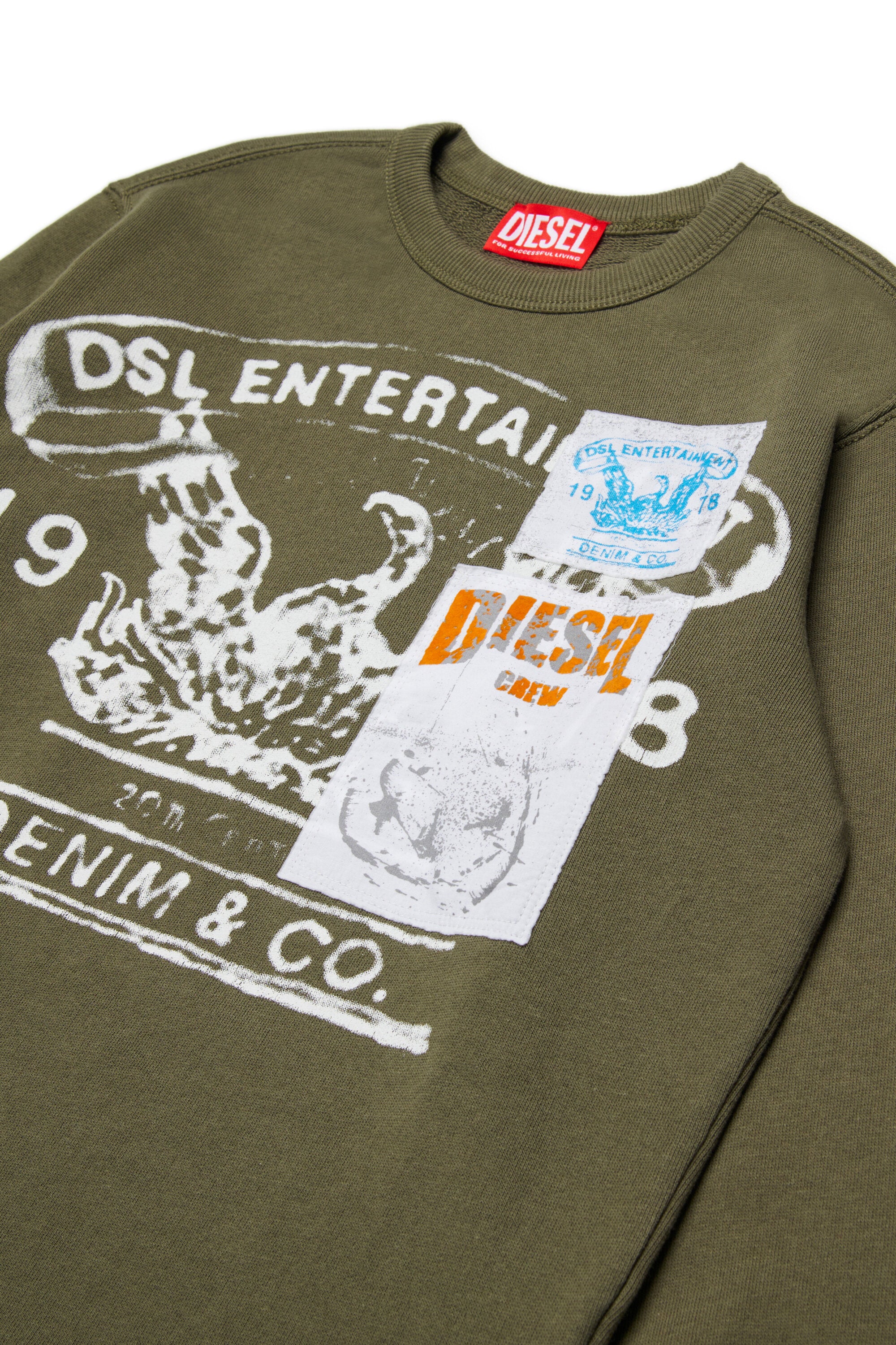 Rundhals-Sweatshirt mit Logo