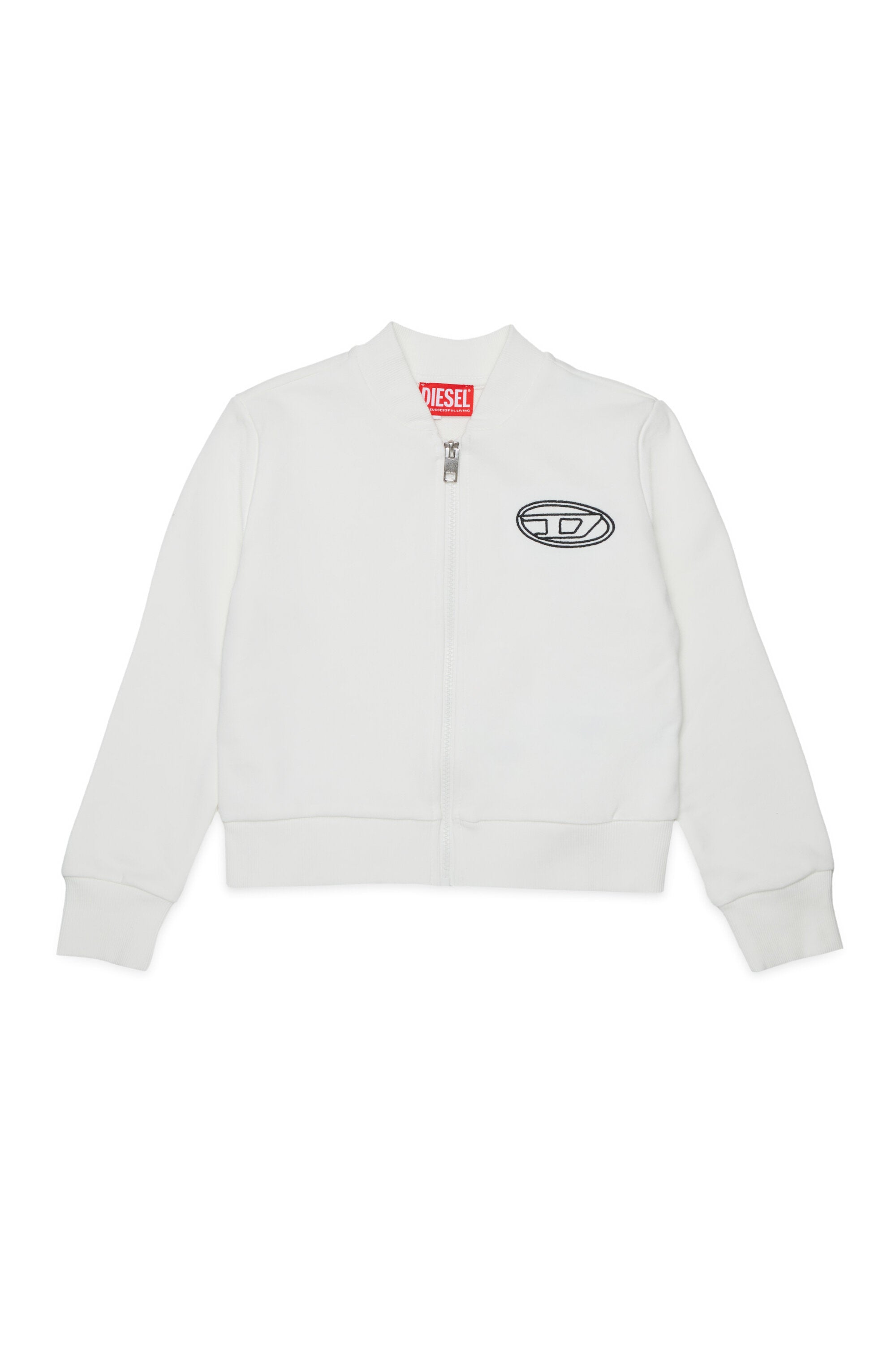 Sweatshirt mit durchgehendem Reißverschluss und Logo