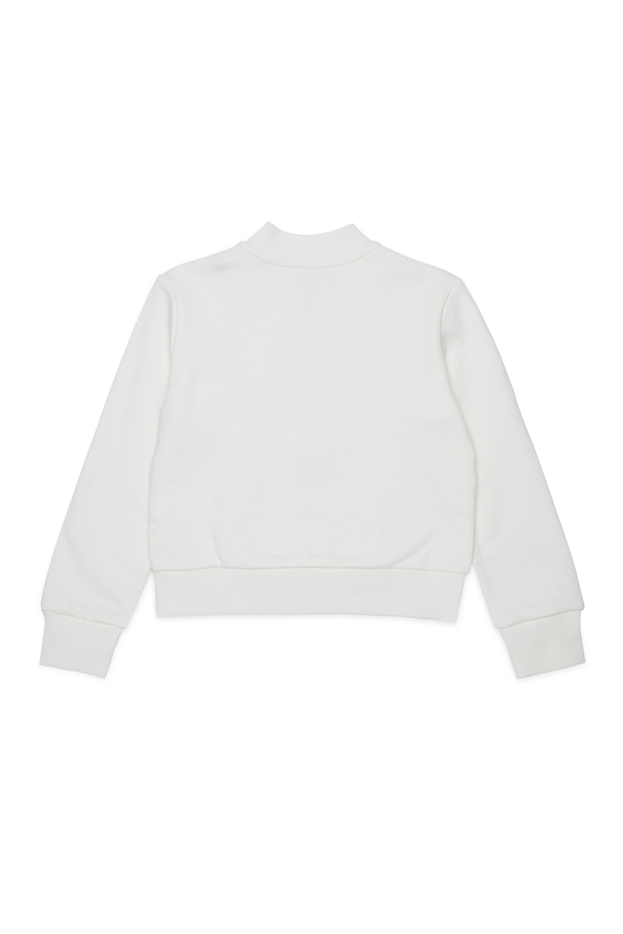 Sweatshirt mit durchgehendem Reißverschluss und Logo