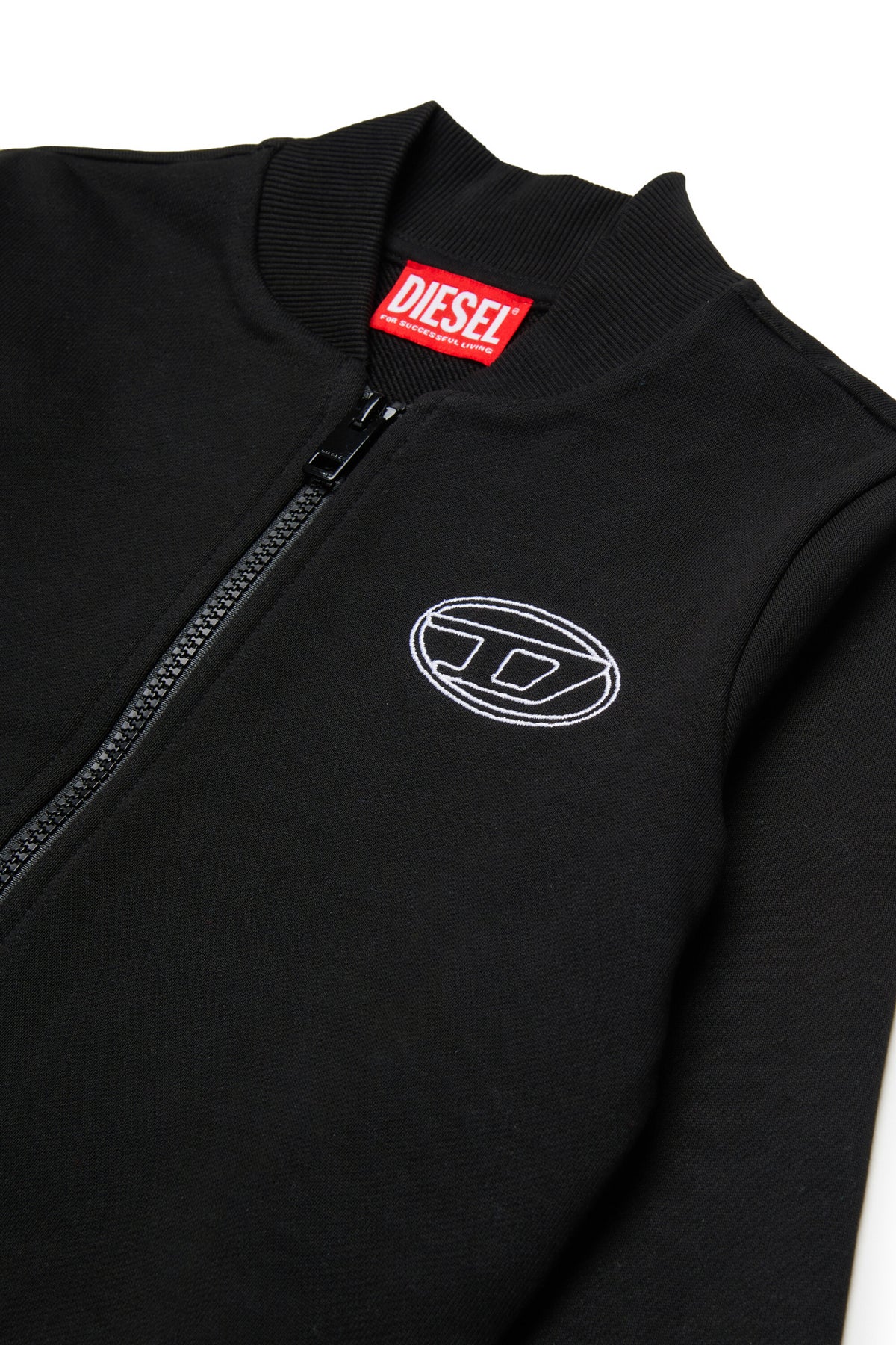 Sudadera con cremallera completa y logo