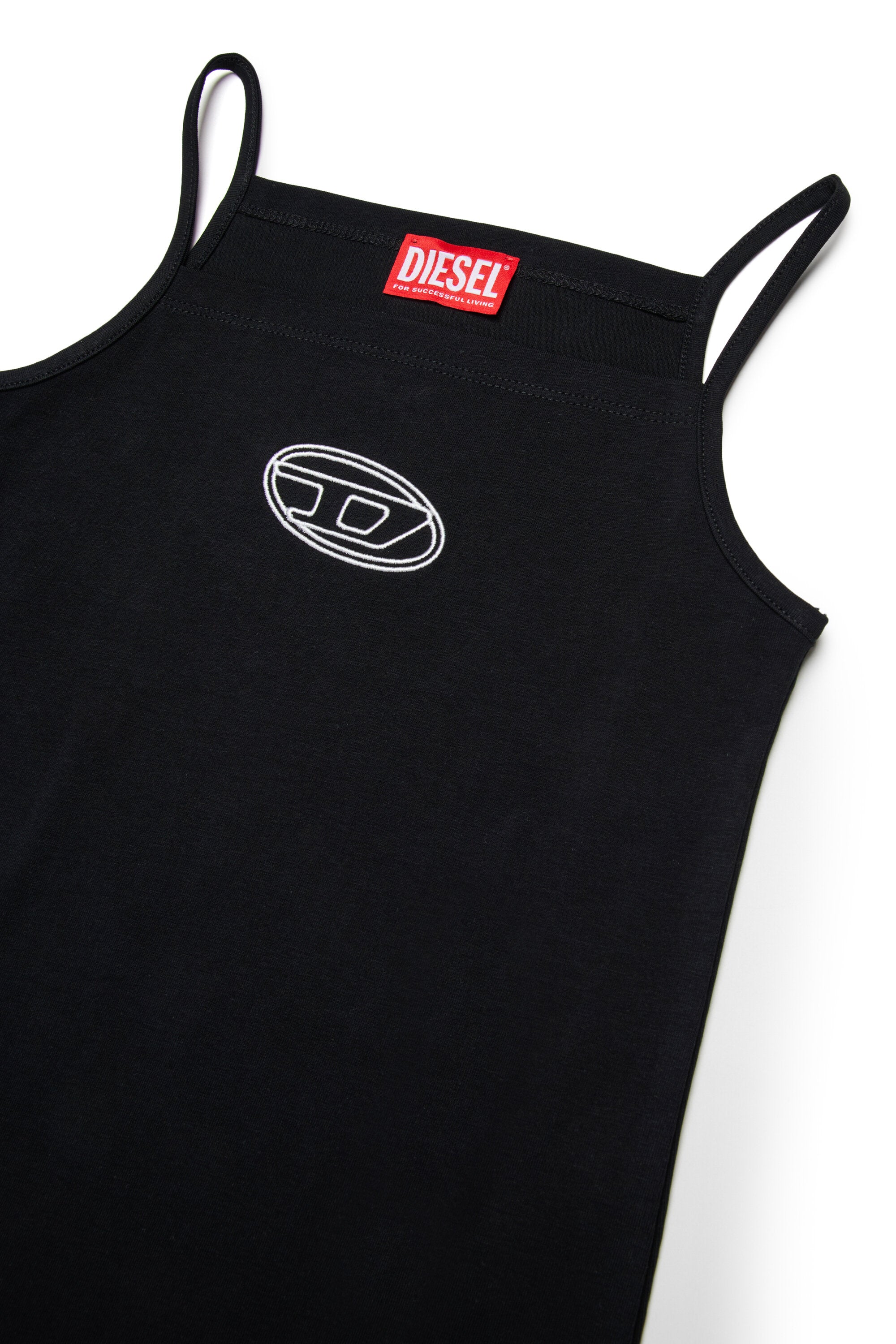 Kurzes Kleid mit Oval D-Logo