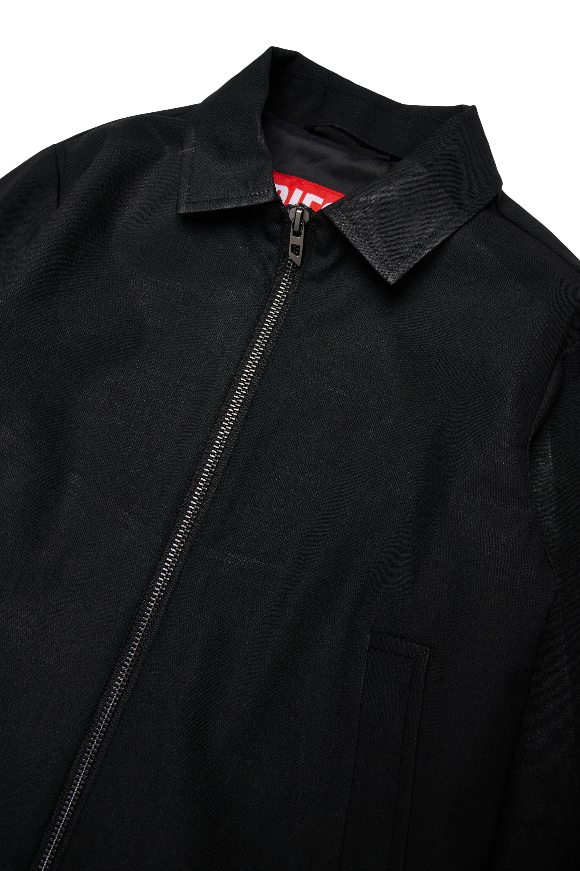 Giacca biker con logo
