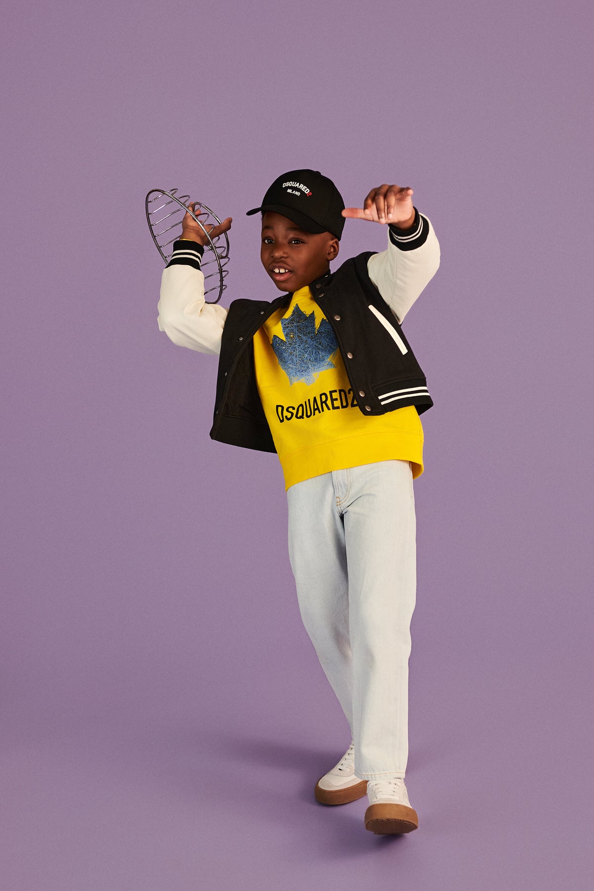 Giacca bomber con logo stampato