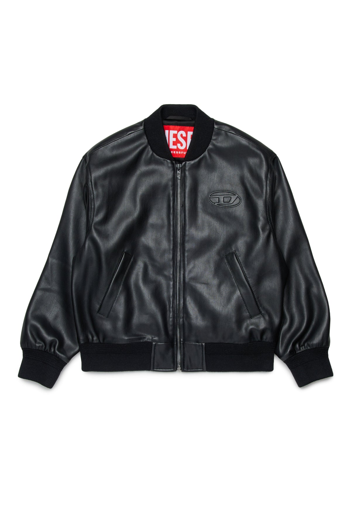 Cazadora biker con logo