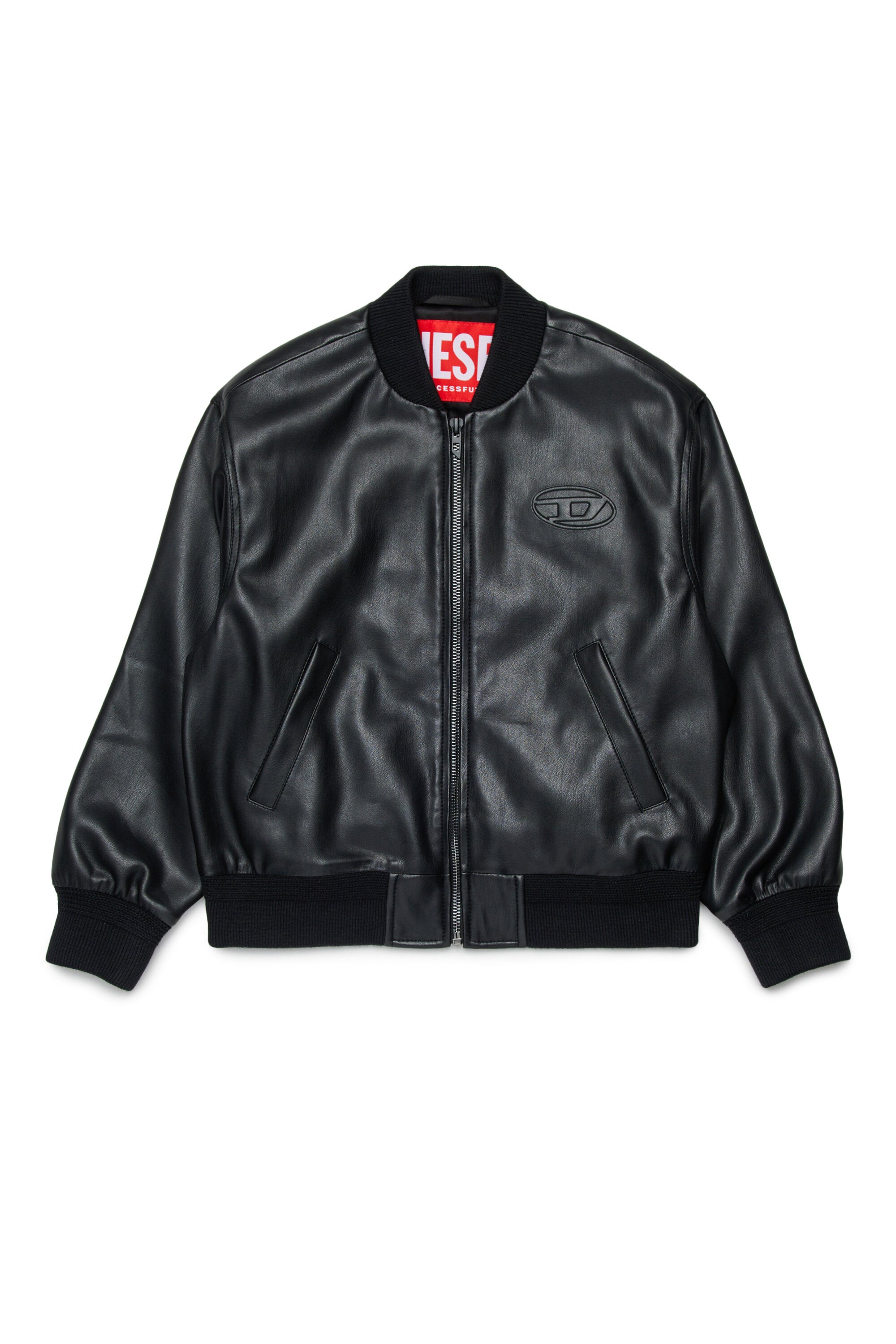 Veste biker avec logo