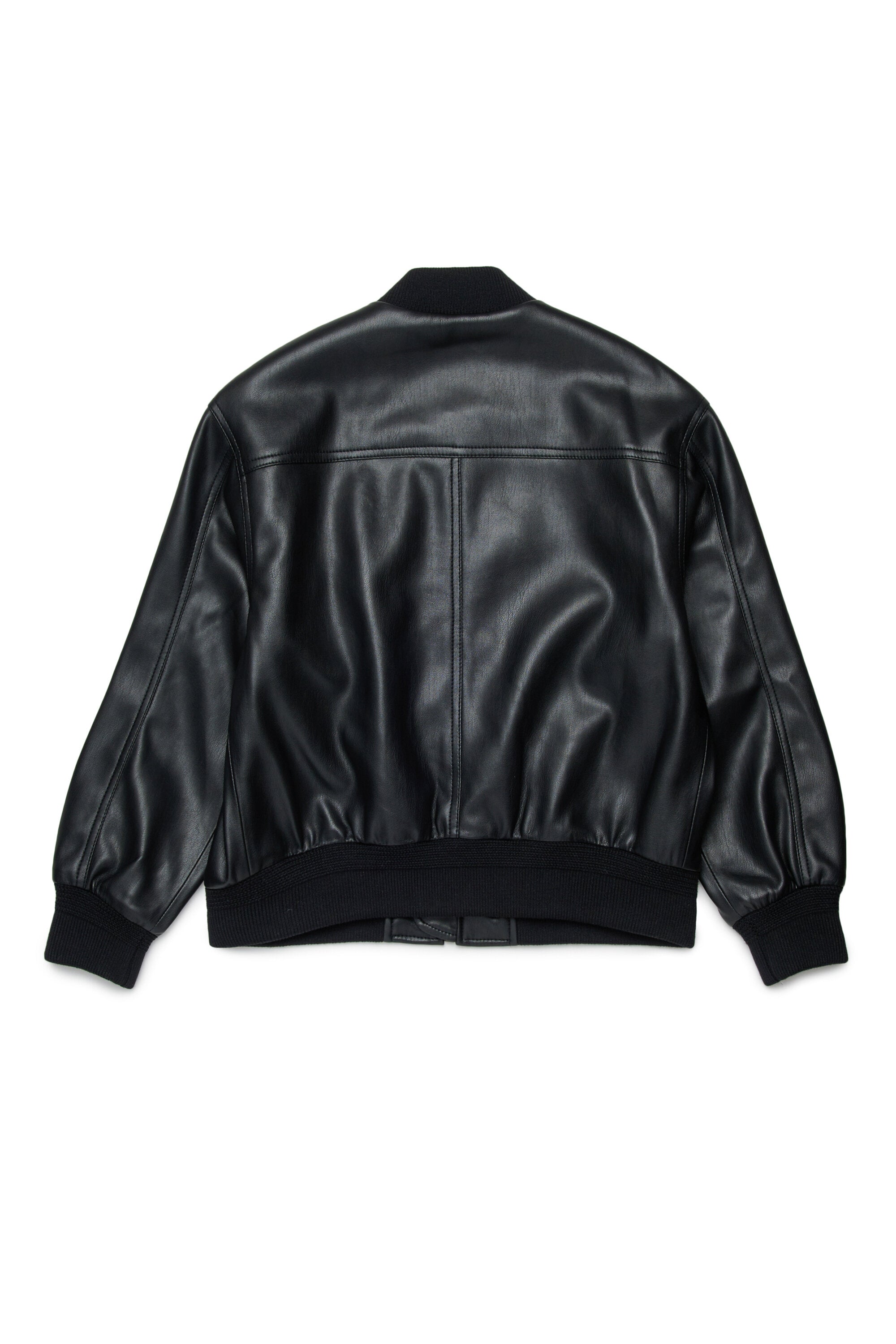 Giacca biker con logo