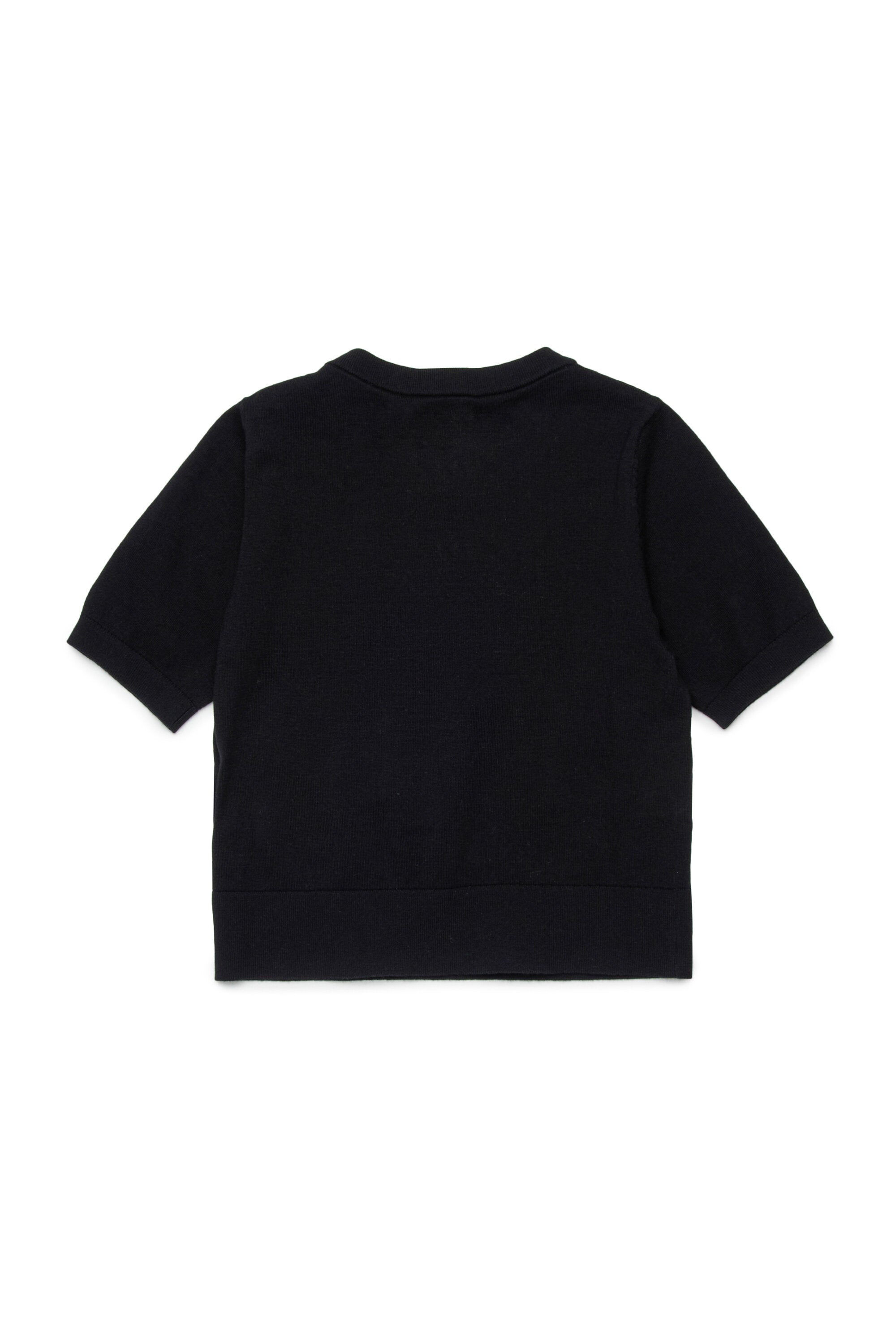 Pullover girocollo con logo Oval D