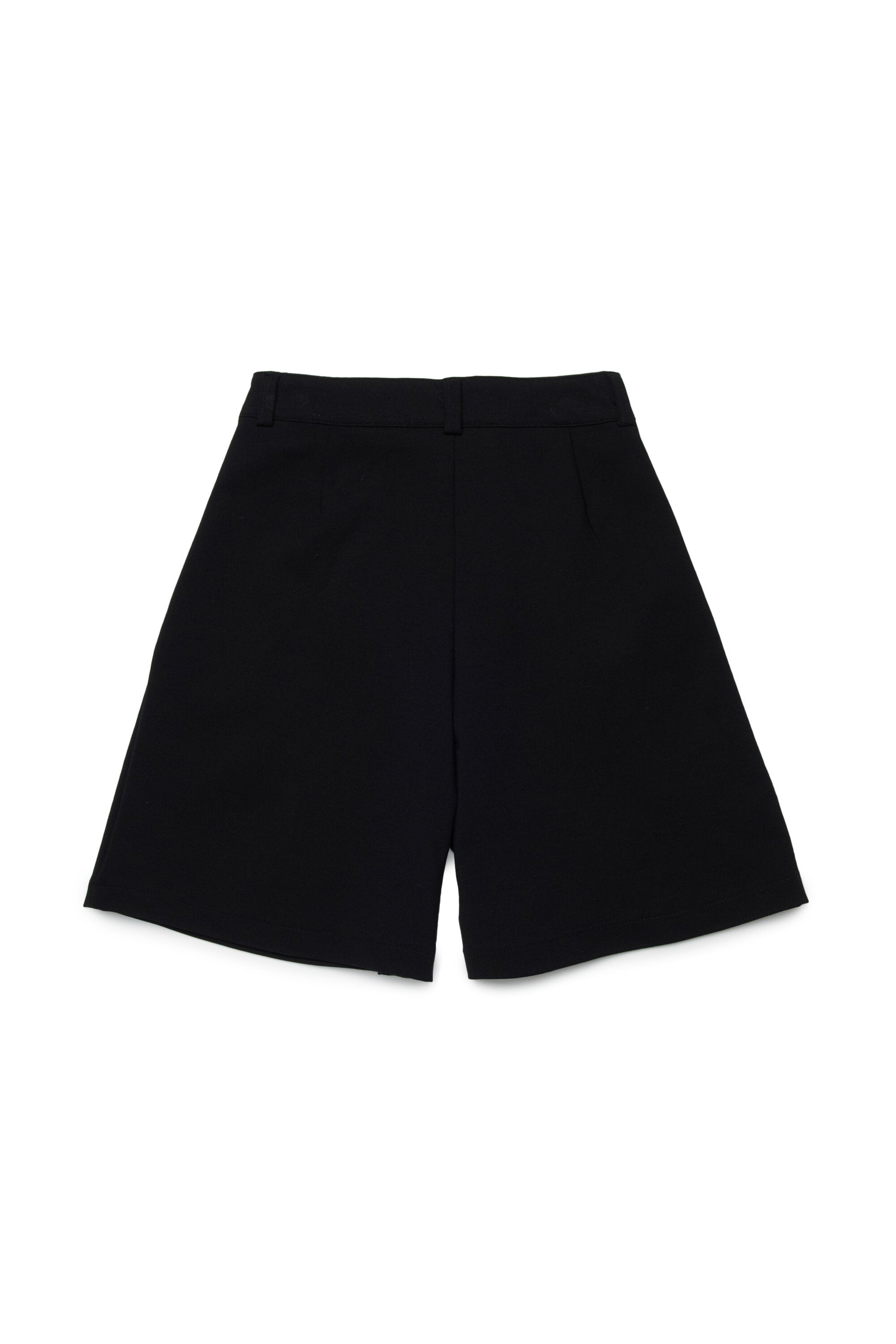 Formelle Shorts mit Logo und Bügelfalten