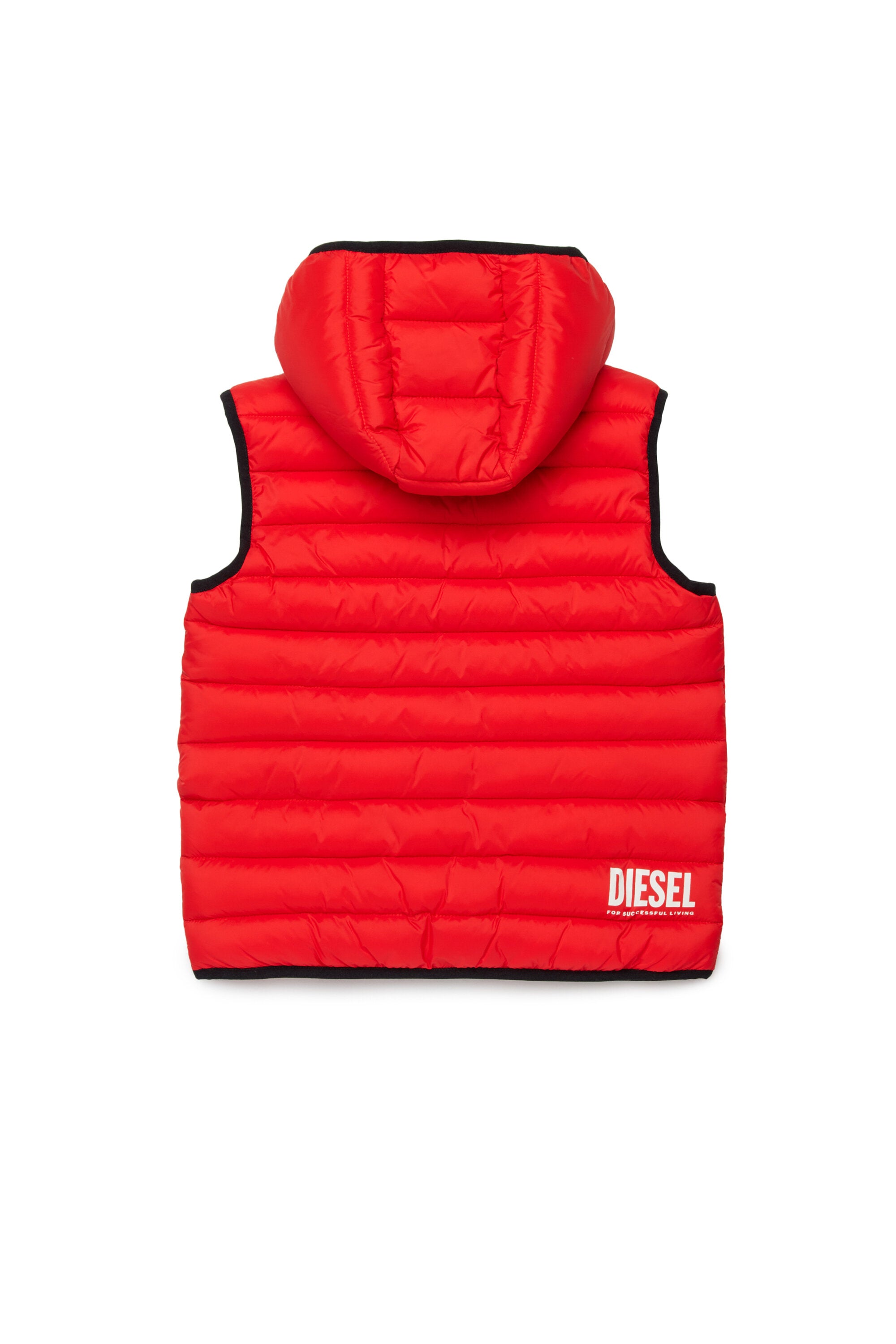 Steppjacke mit aufgedrucktem Logo