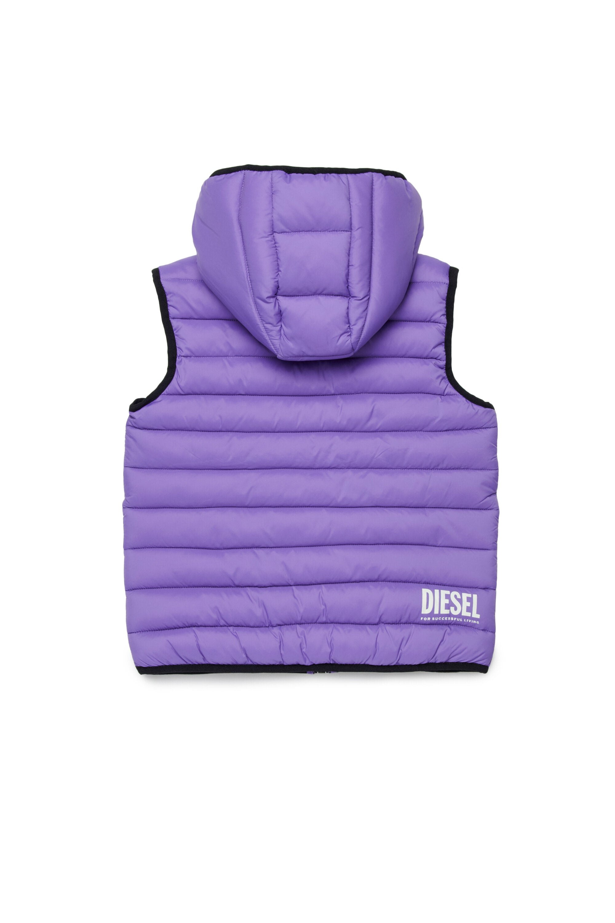 Steppjacke mit aufgedrucktem Logo