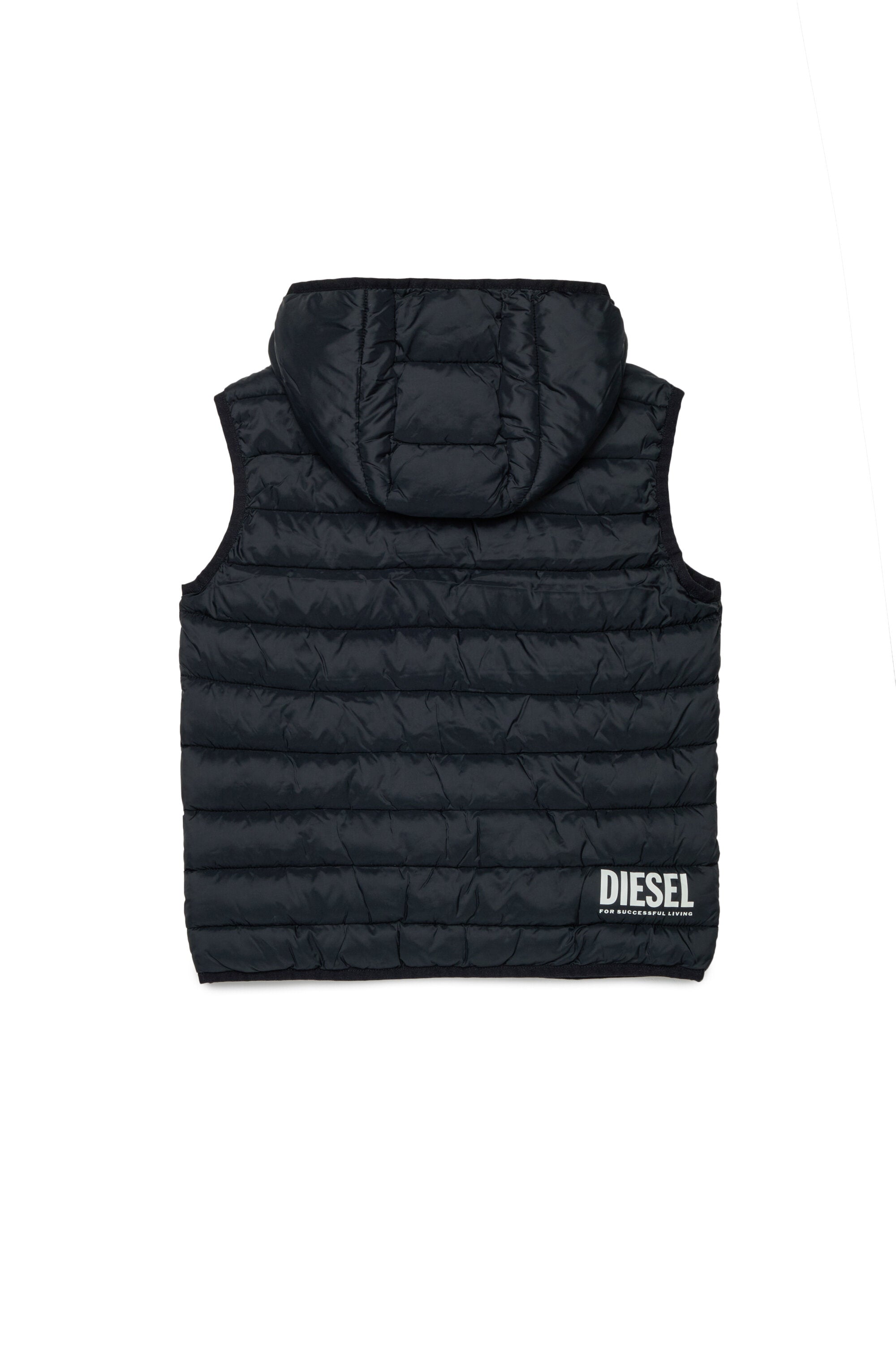 Chaqueta acolchada con logotipo estampado