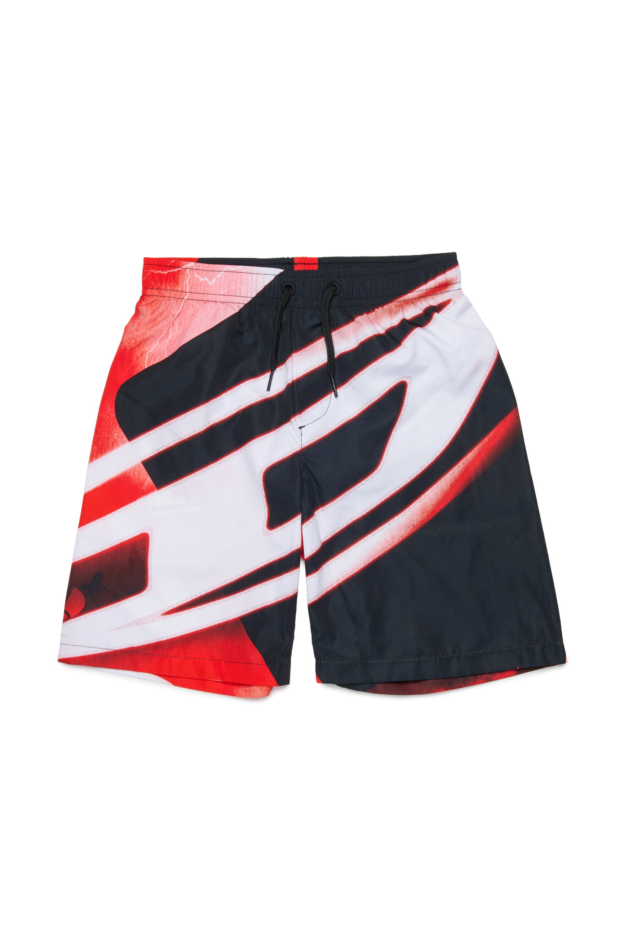 Boxer swim shorts with logo