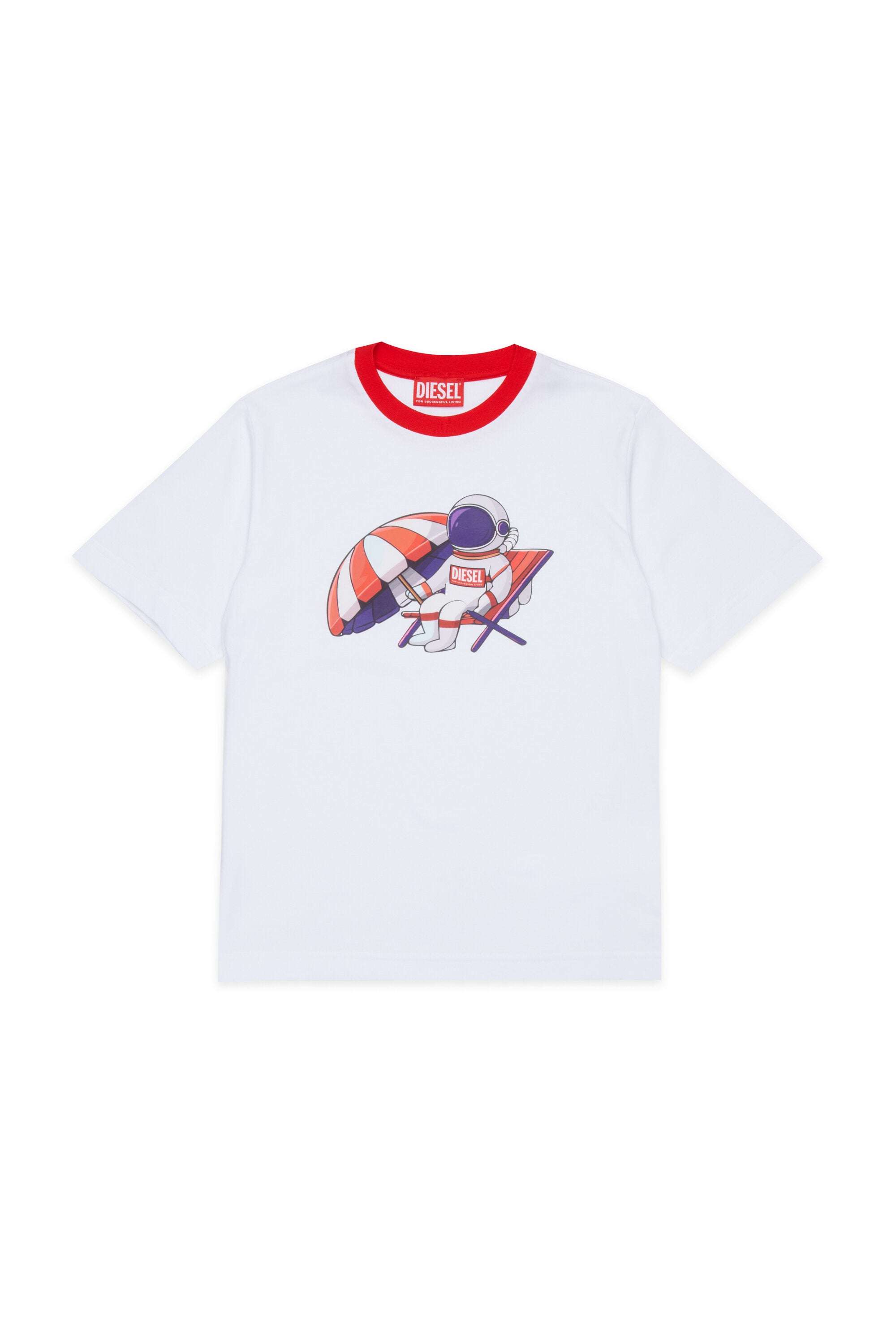 T-Shirt mit Logo und Astronauten-Print