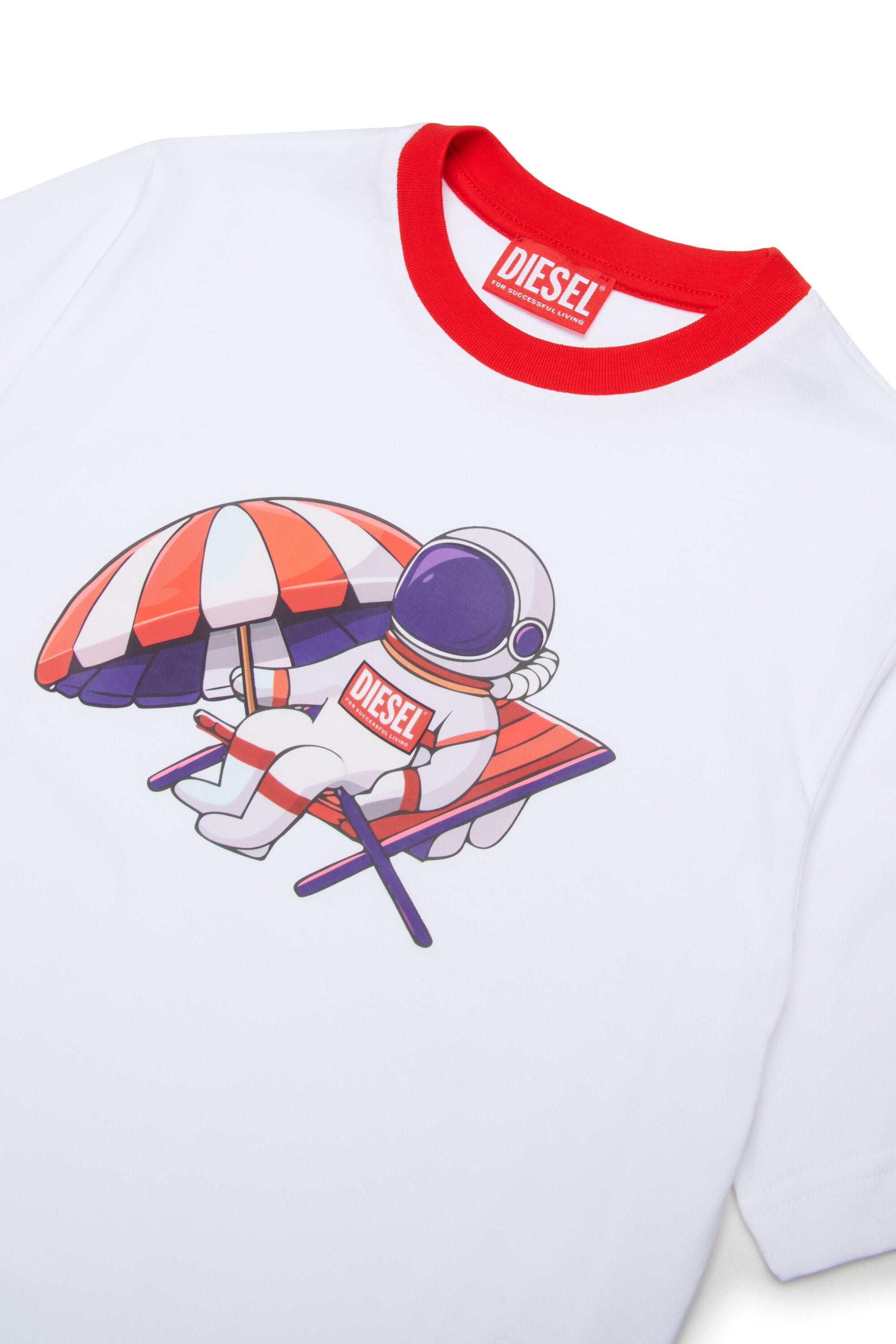 T-Shirt mit Logo und Astronauten-Print