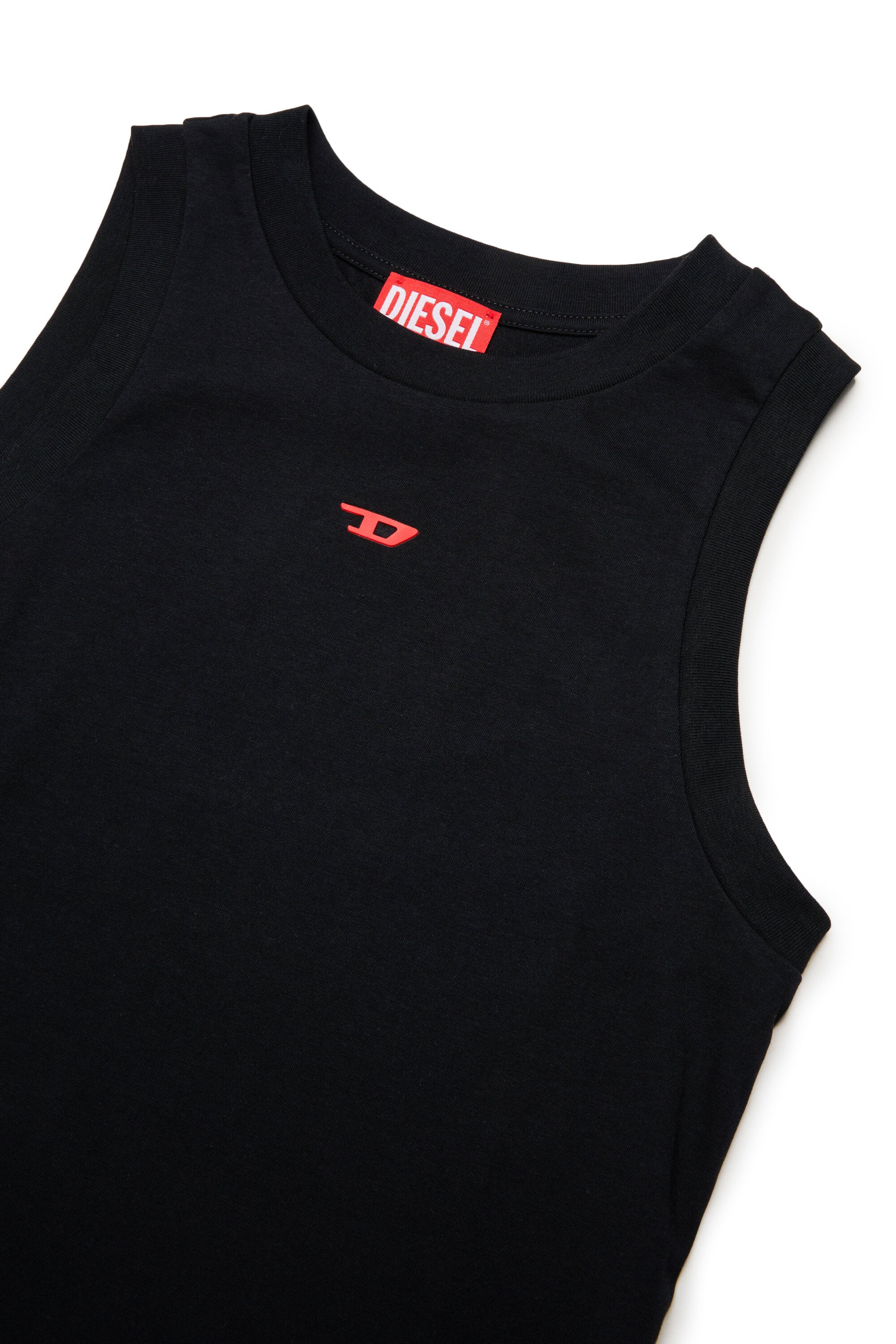 Sleeveless t-shirt with logo