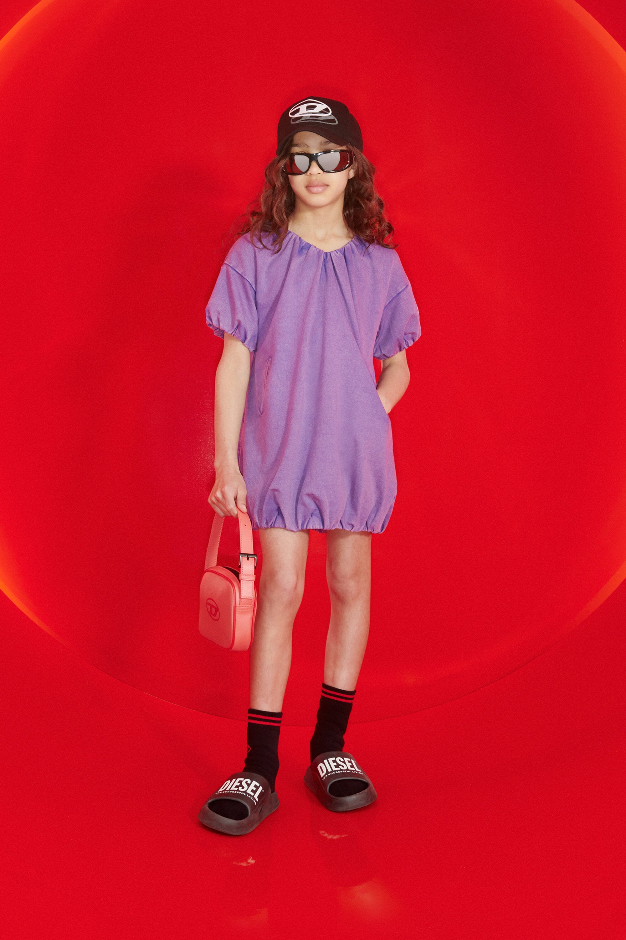 Borsa Willow con logo Oval D