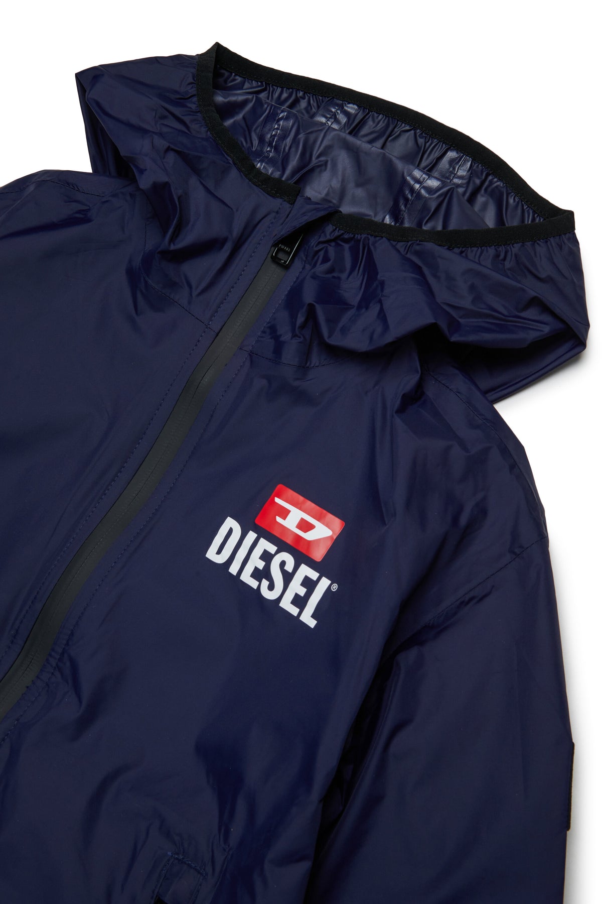 Windbreaker with printed logo