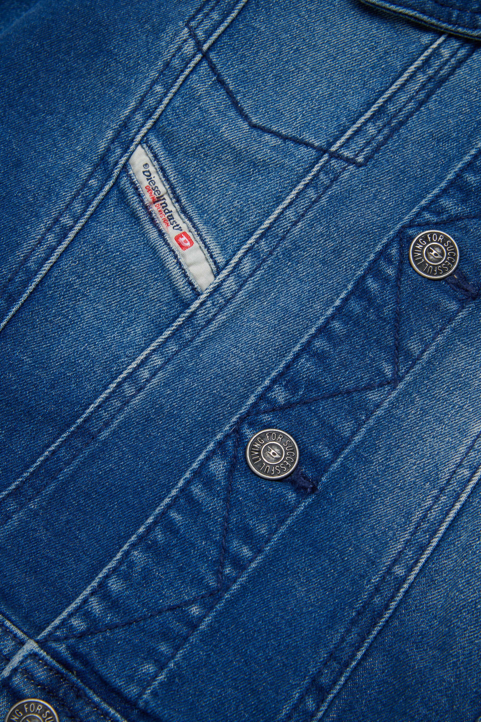 Giacca denim con logo