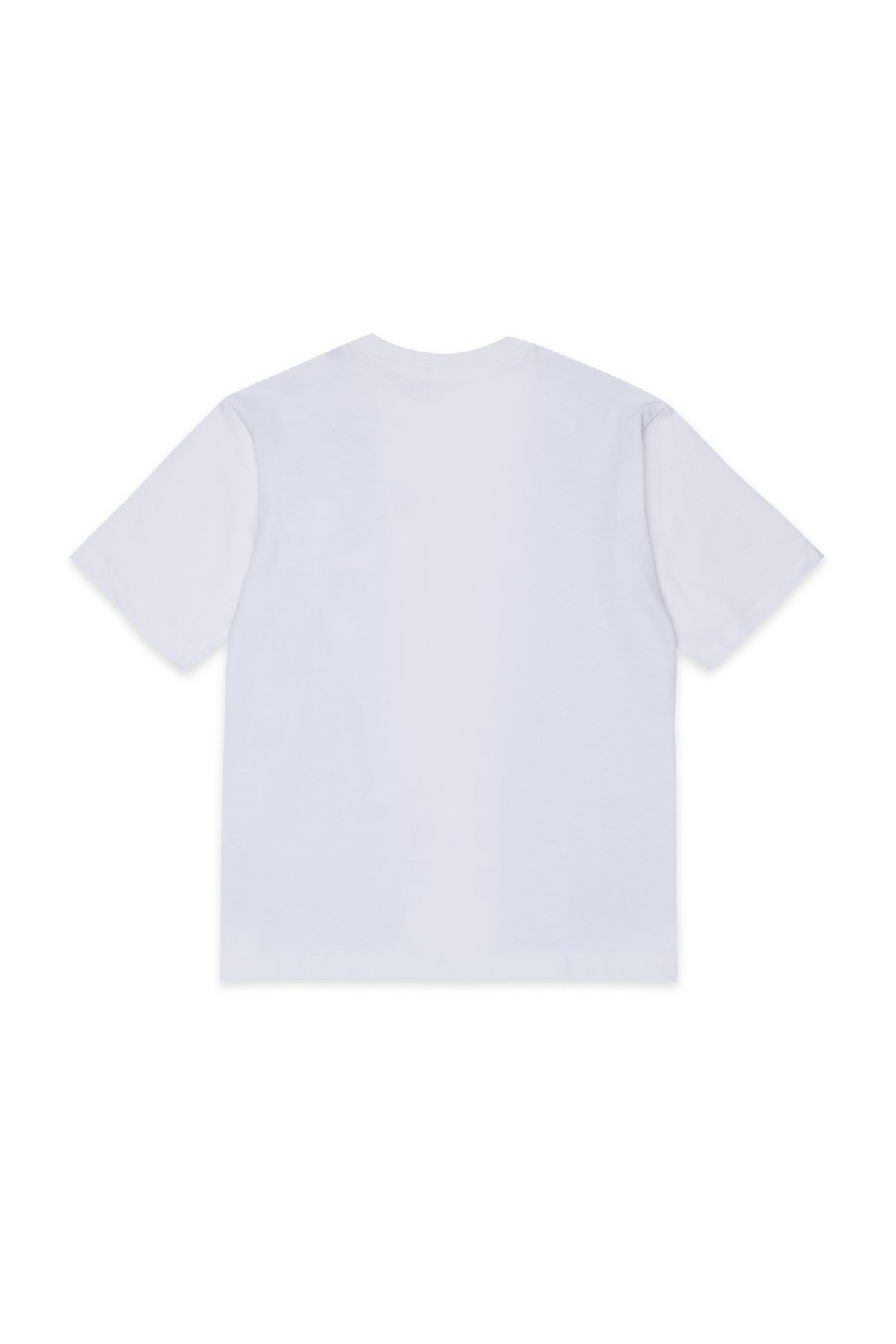 Camiseta con estampado efecto denim y logo