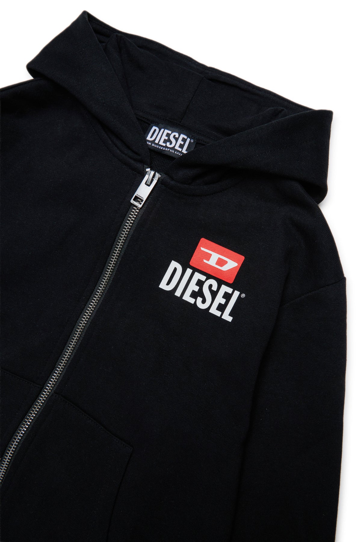 Sweatshirt mit komplettem Reißverschluss und Logo
