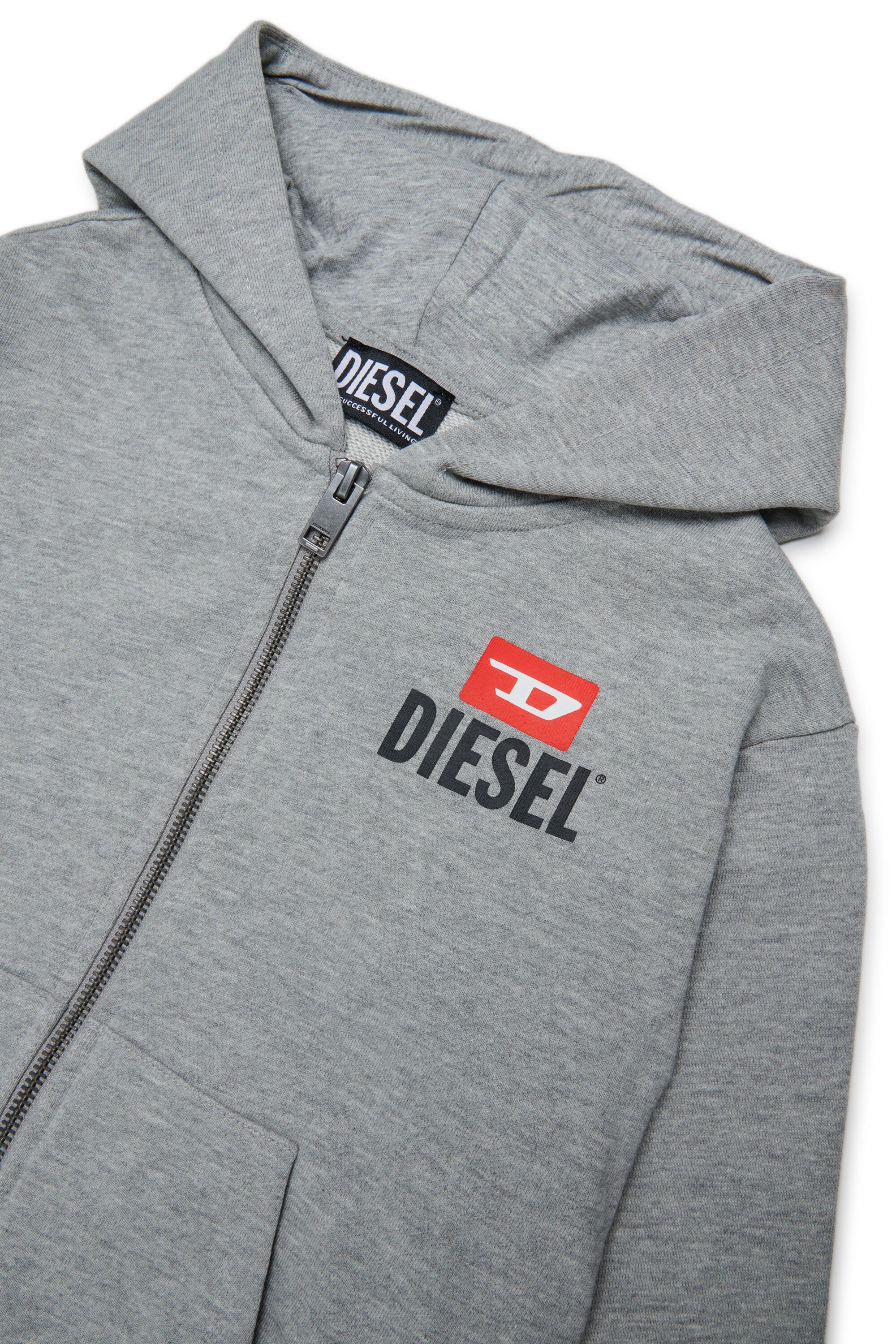Sweatshirt mit komplettem Reißverschluss und Logo